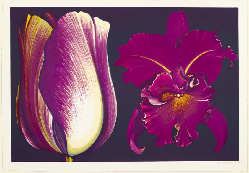 Tulip and Orchid by Lowell Nesbitt
