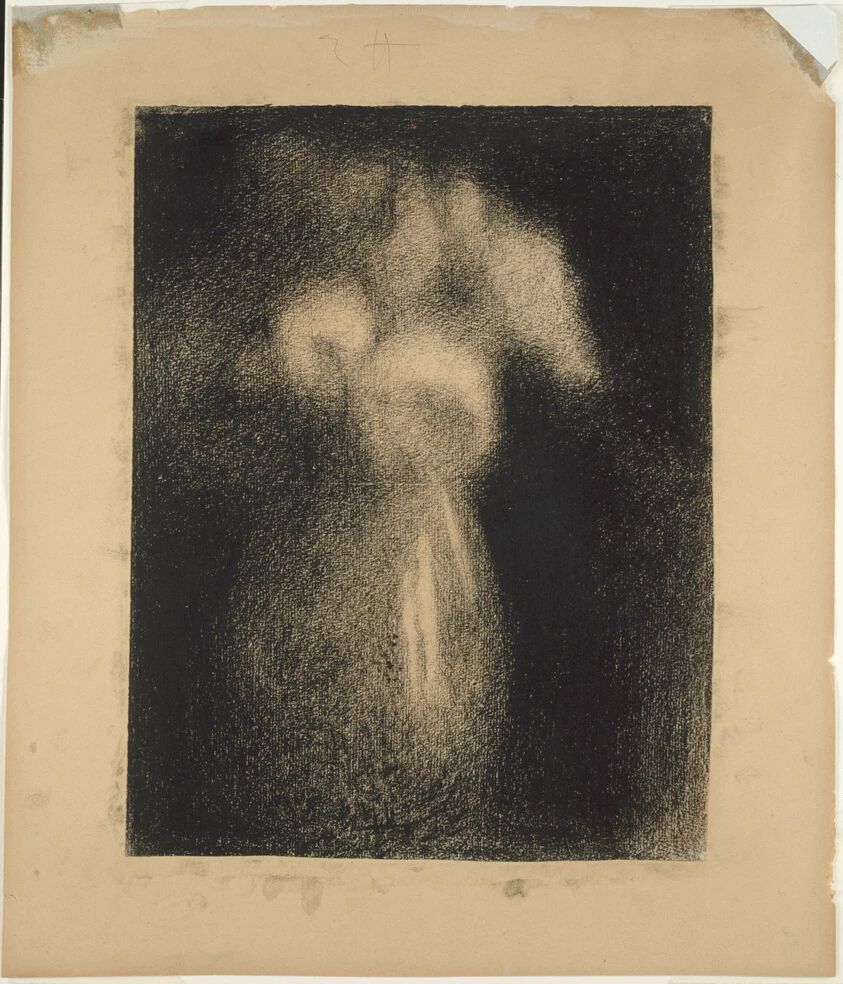 Roses in a Vase by Georges Seurat
