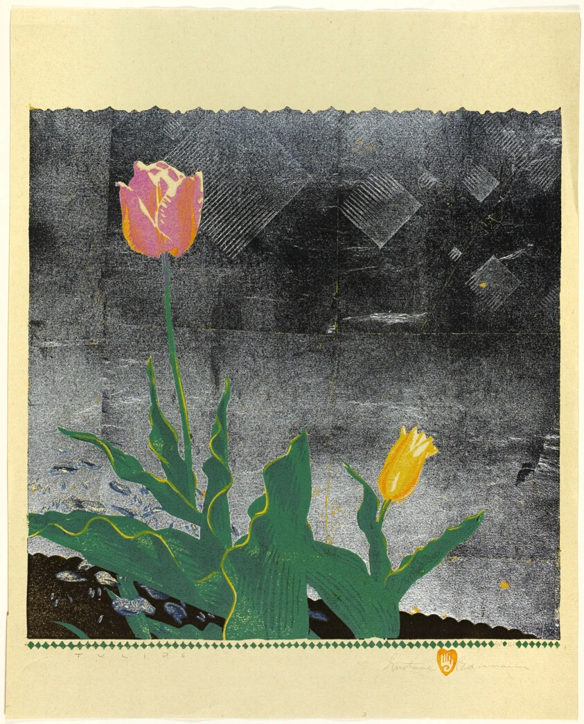 Tulips by Gustave Baumann