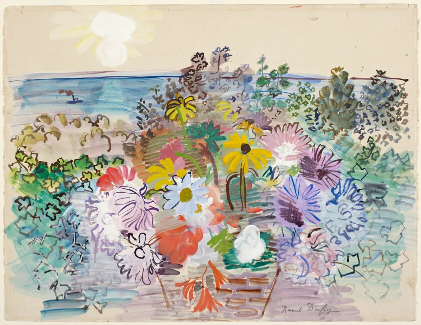 Basket of Flowers by Raoul Dufy