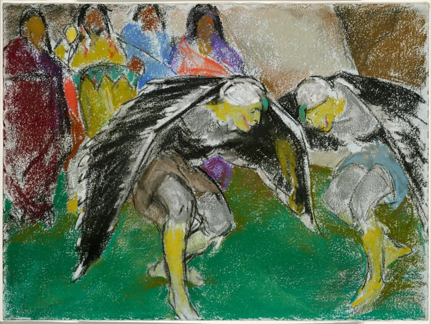 Eagle Dance, San Ildefonso by William Penhallow Henderson