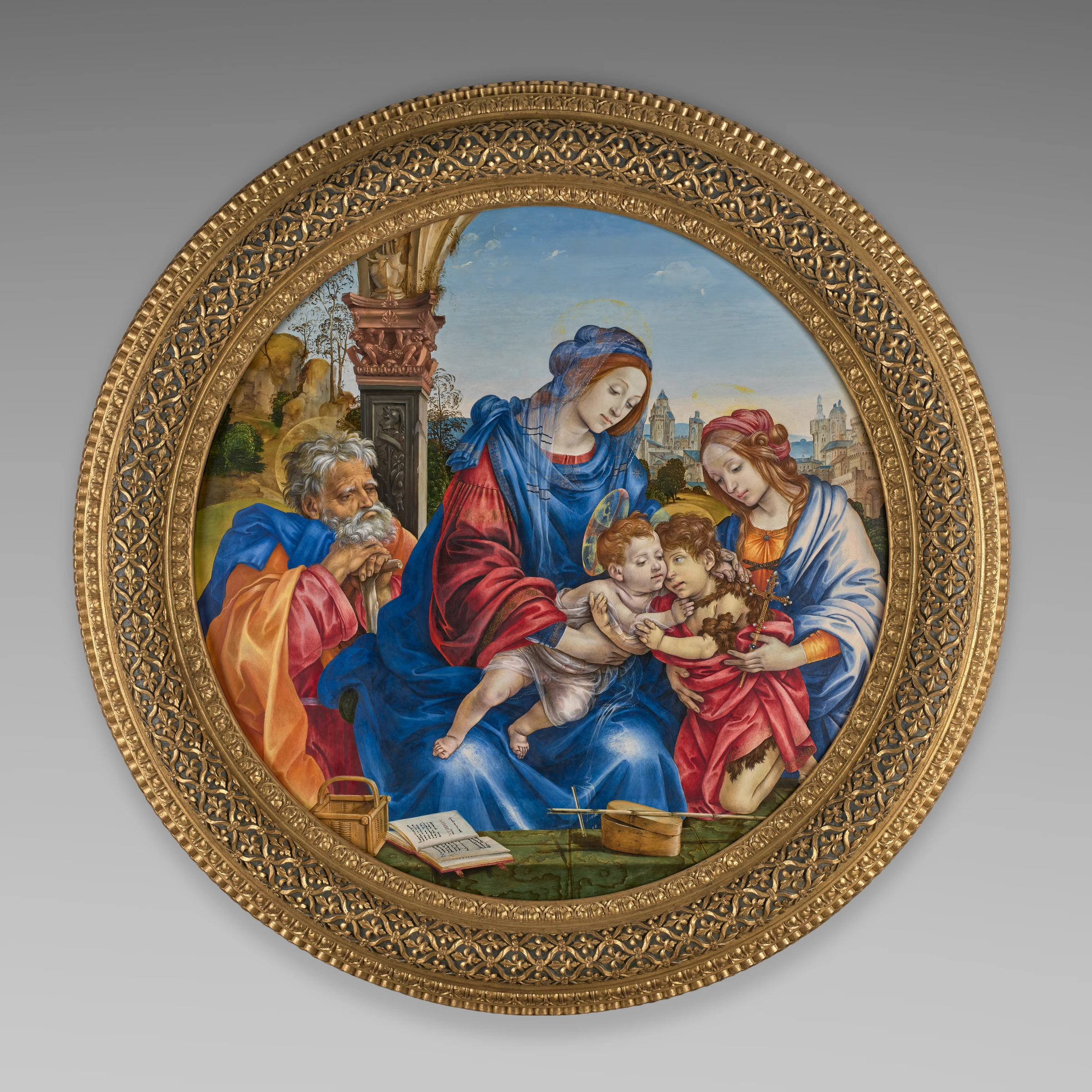 The Holy Family with Saint John the Baptist and Saint Margaret by Filippino Lippi