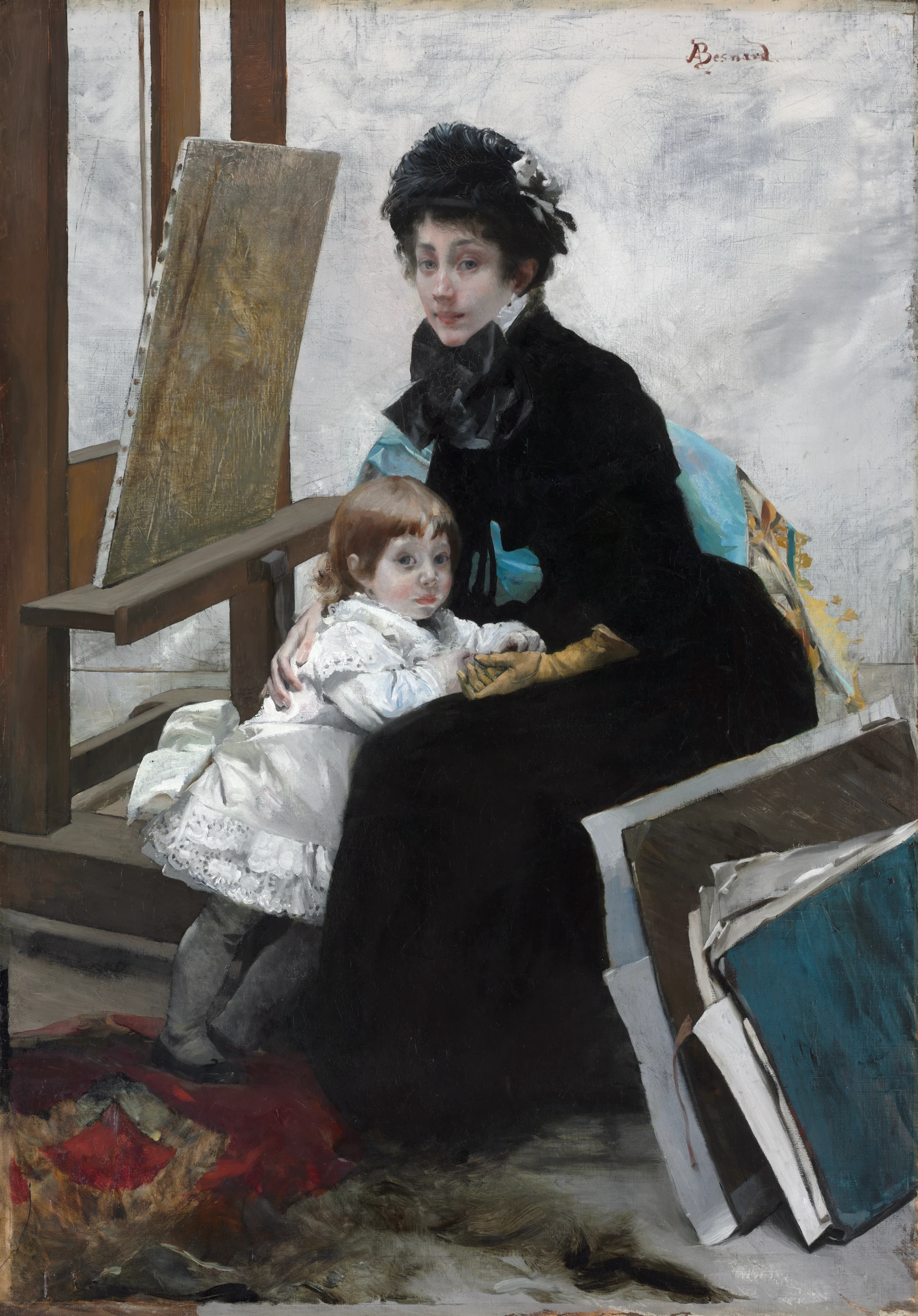 Madeleine Lerolle and Her Daughter Yvonne by Albert Besnard