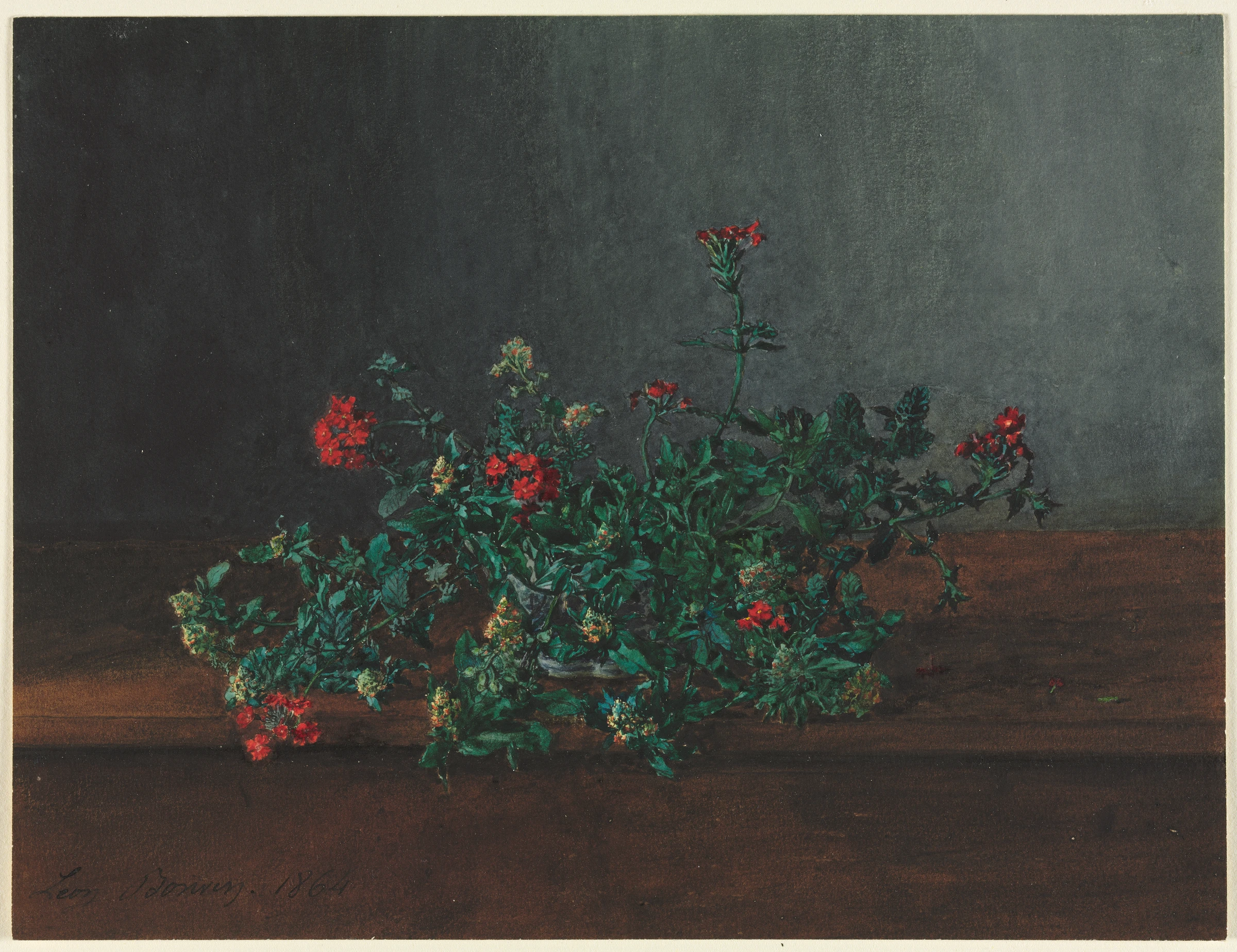 Still Life with Wild Flowers by Léon Bonvin
