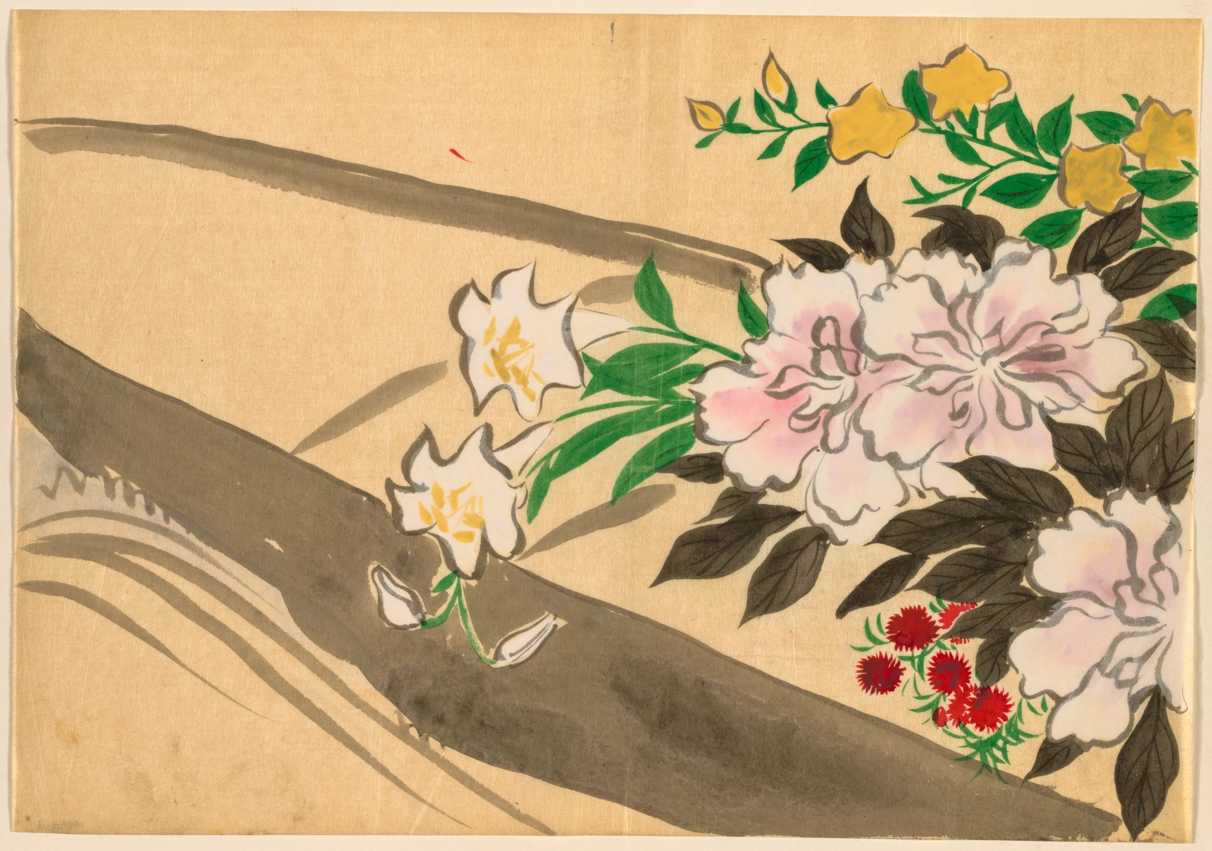 Flowers of a Hundred Worlds (Momoyogusa): Flower boat (Hanabune) by Kamisaka Sekka