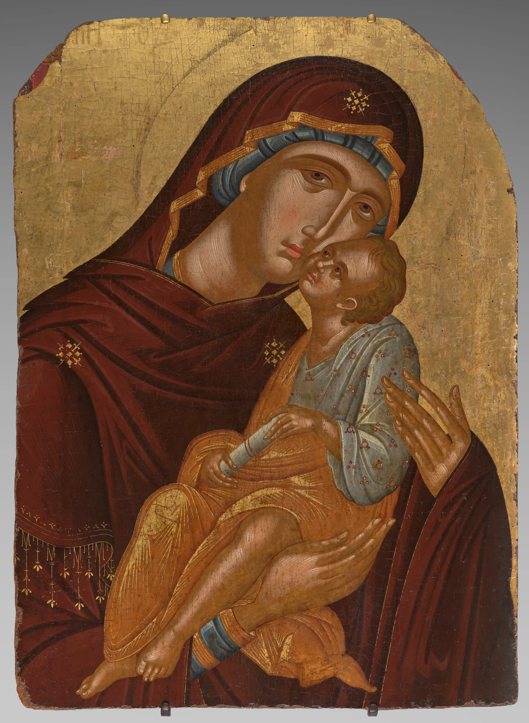 Icon of the Mother of God and Infant Christ (Virgin Eleousa) by Angelos Akotantos