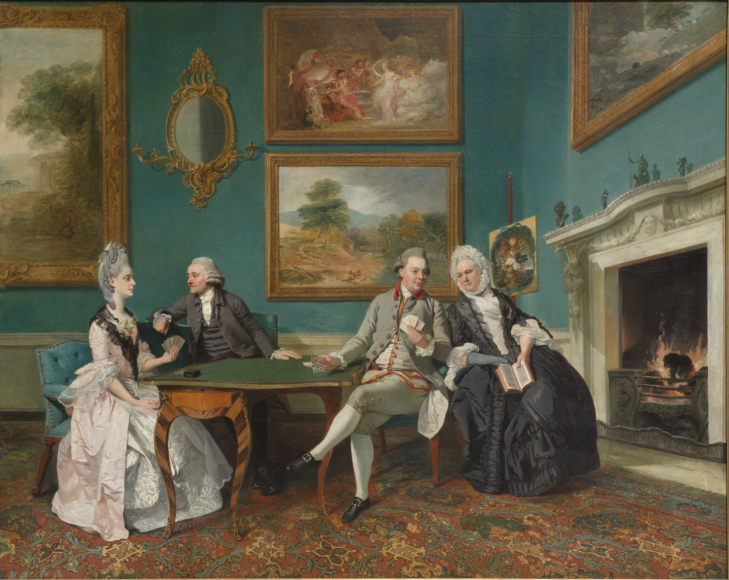 The Dutton Family in the Drawing Room of Sherborne Park, Gloucestershire by Johann Zoffany