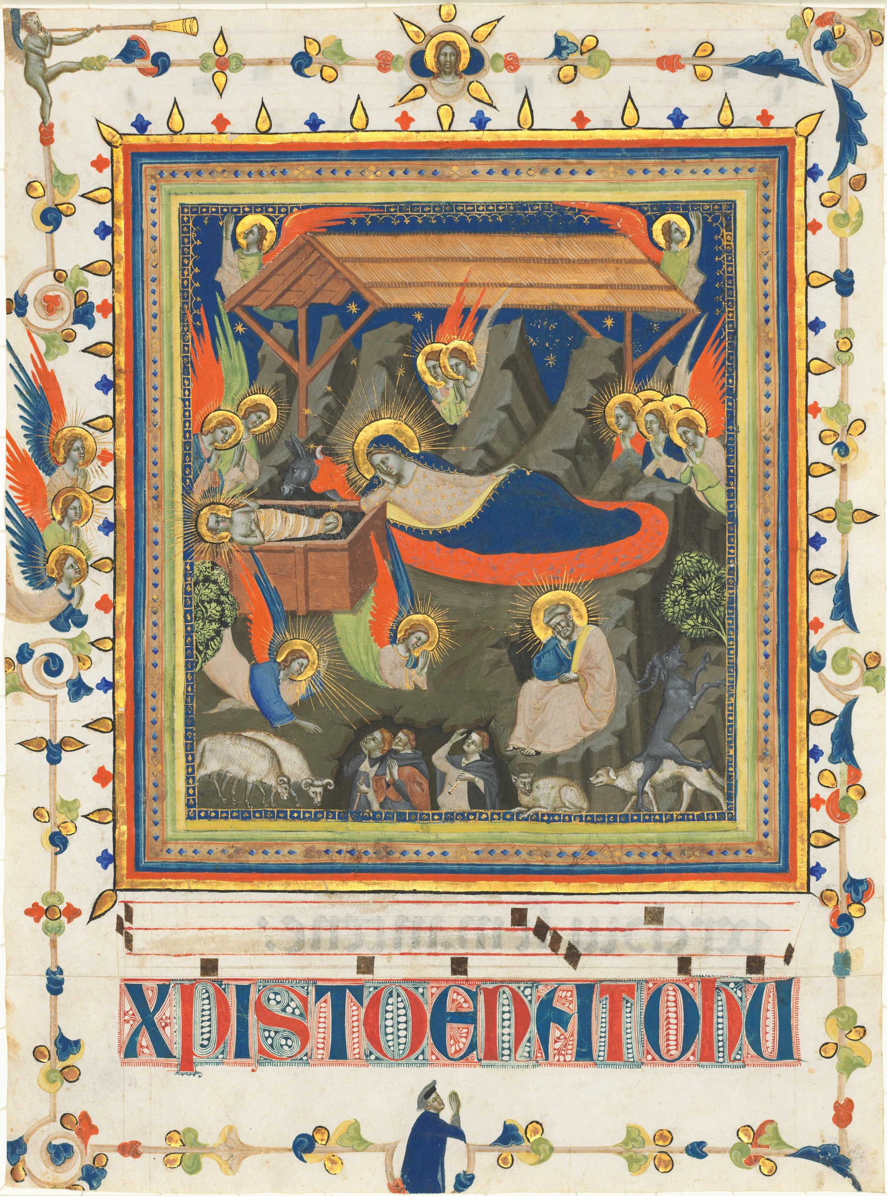 the nativity with the annunciation to the shepherds 1949.5.87