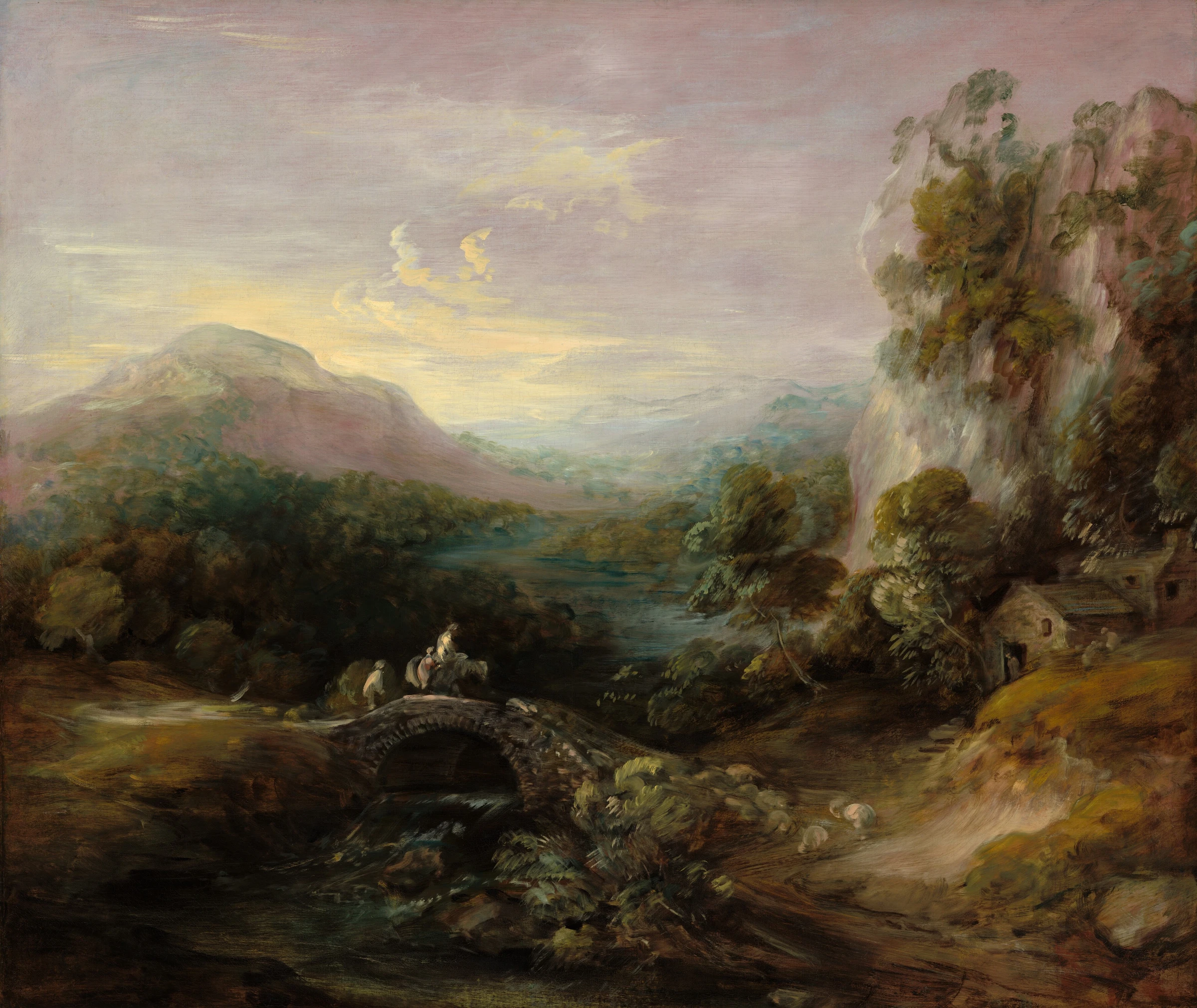 Mountain Landscape With Bridge 1937.1.107