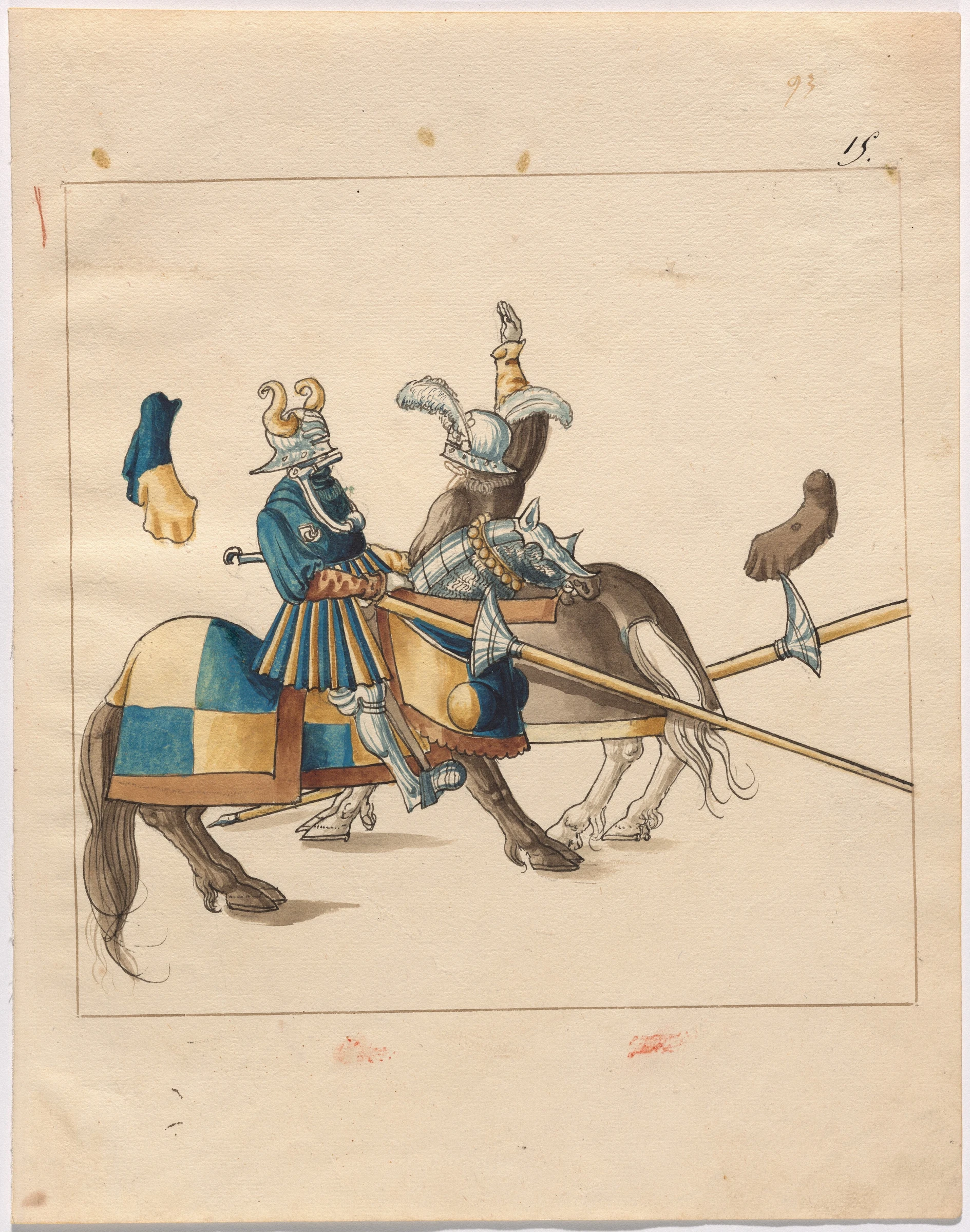mock joust of war with flying shields and without bevors 1943.3.4491