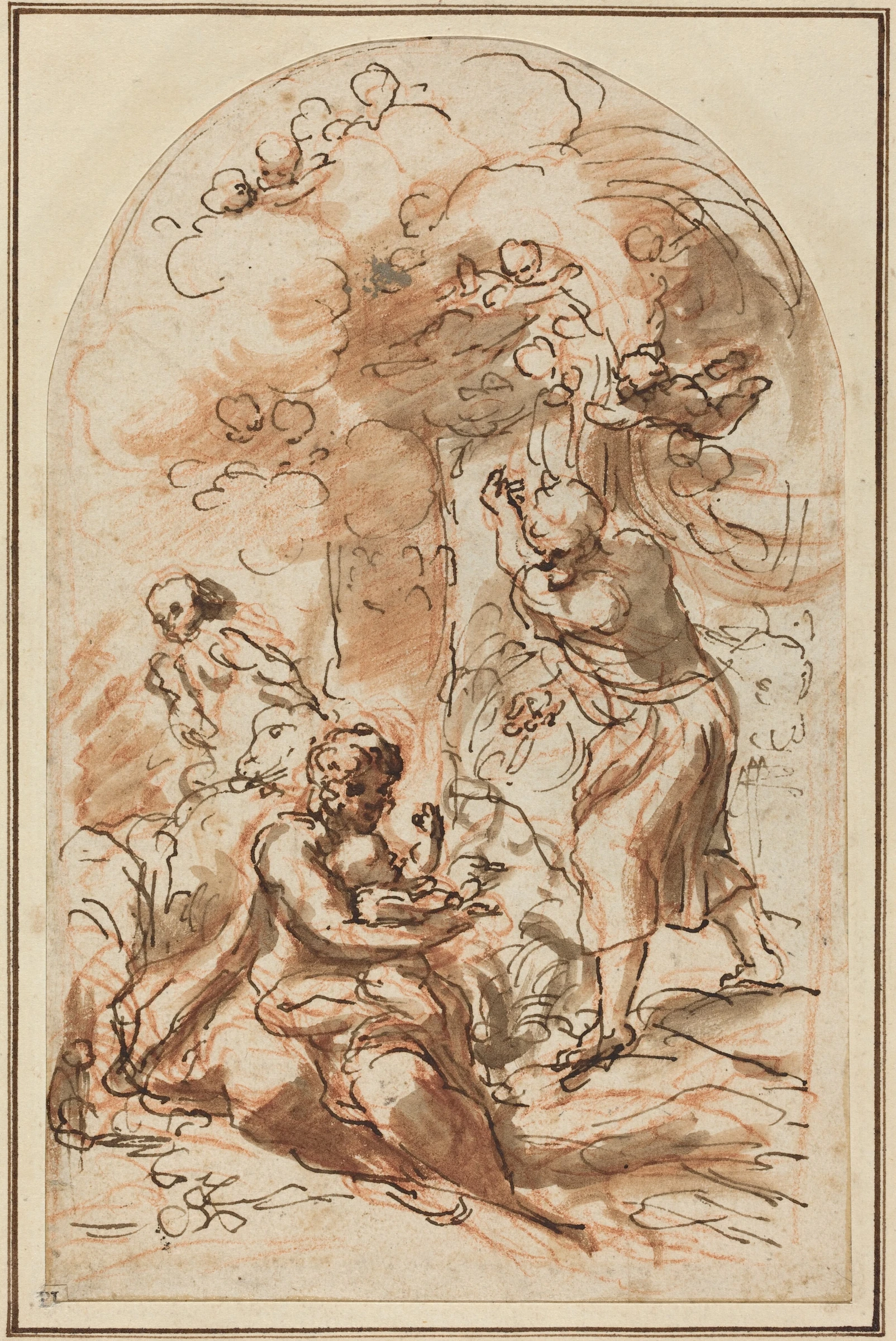 study for the madonna della scodella recto 1991.217.6.a
