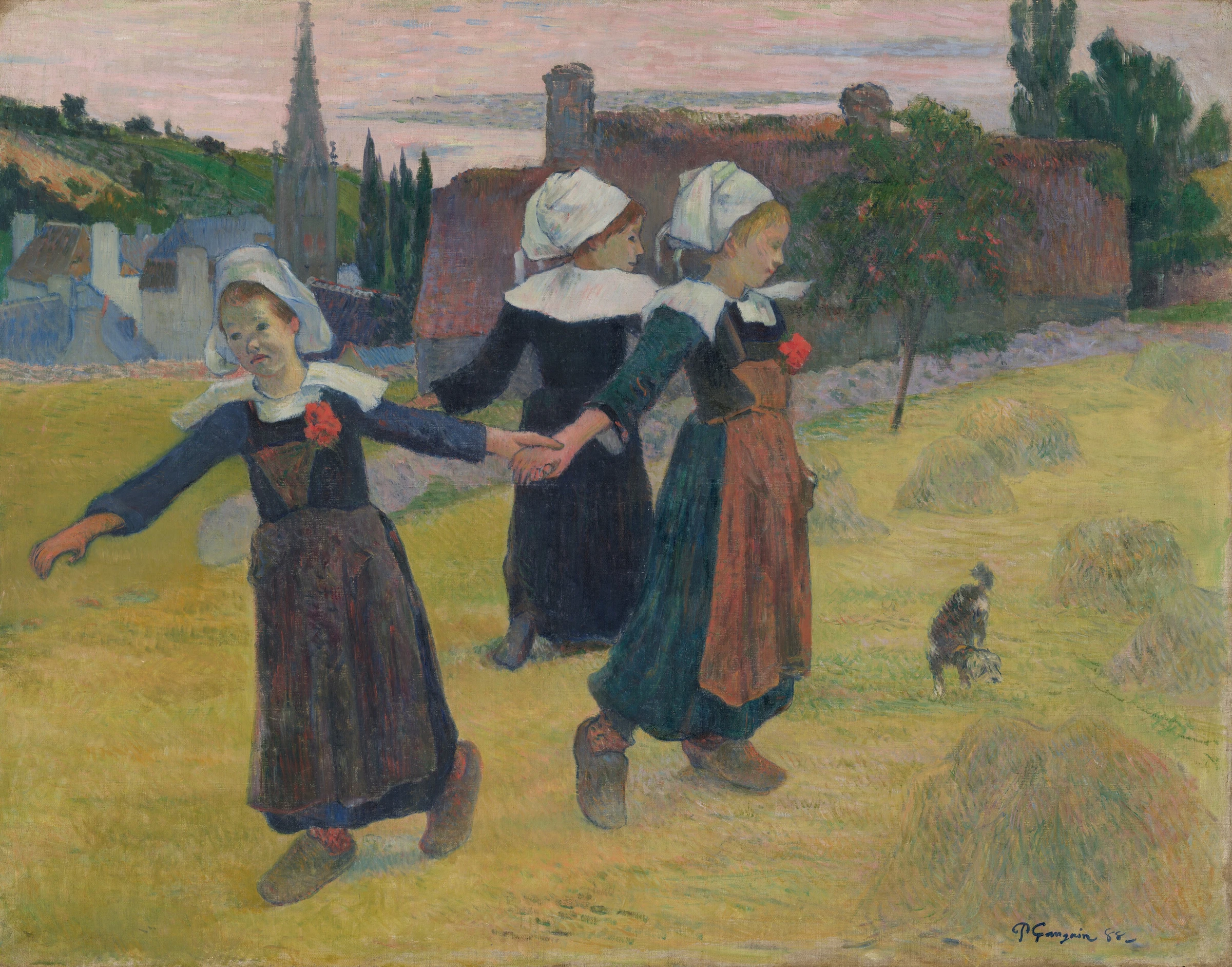 Breton Girls Dancing, Pont Aven 1983.1.19