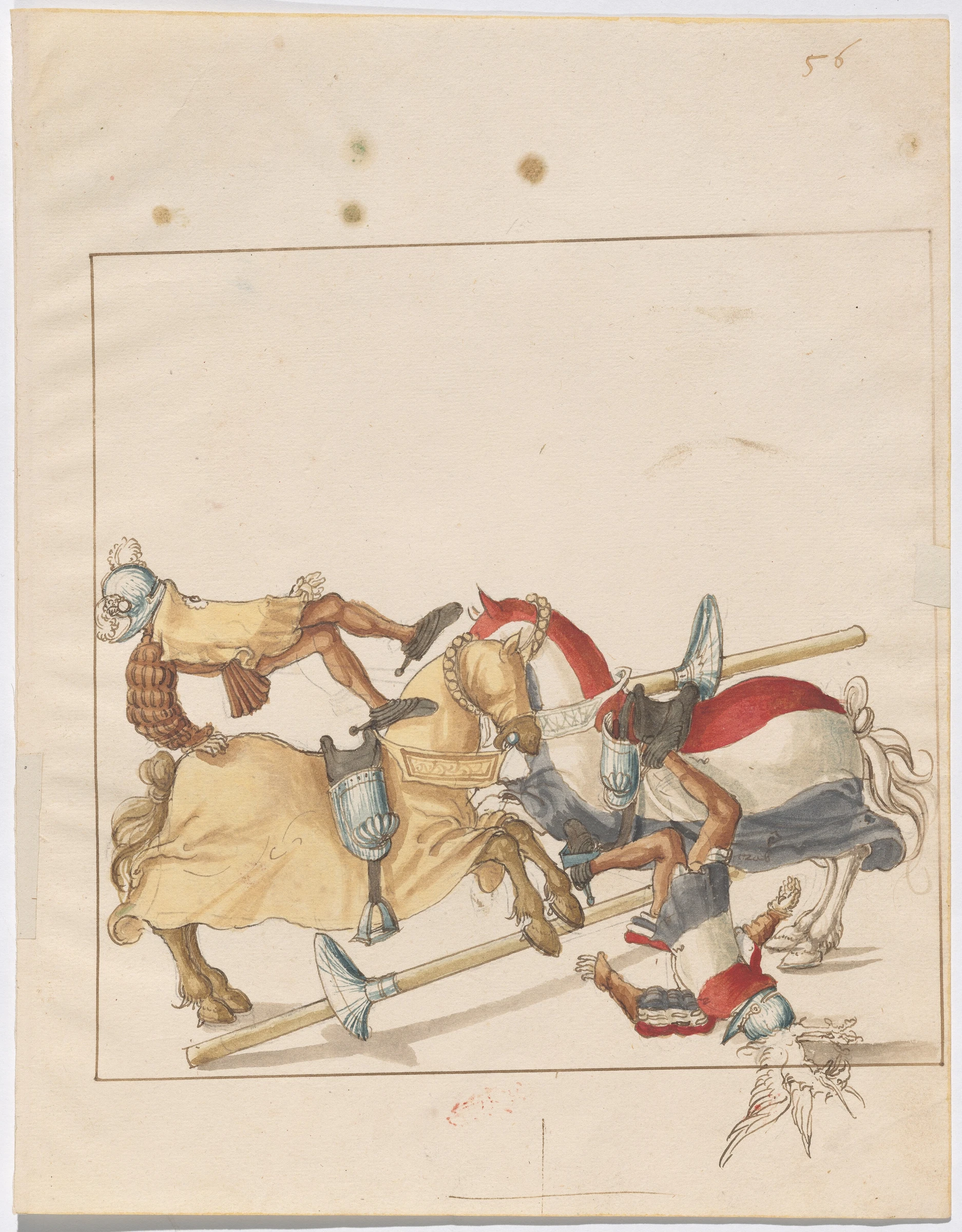 mock joust of war with fixed shields 1943.3.4460