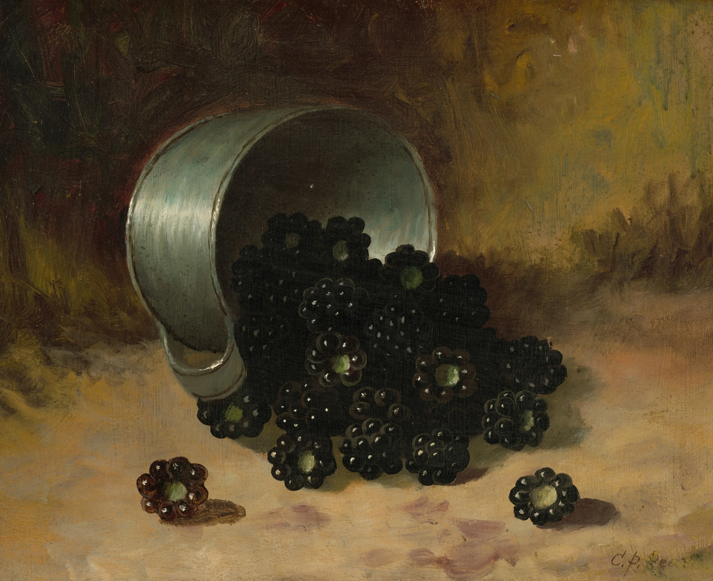Blackberries Spilling From Tin Cup 2018.44.17