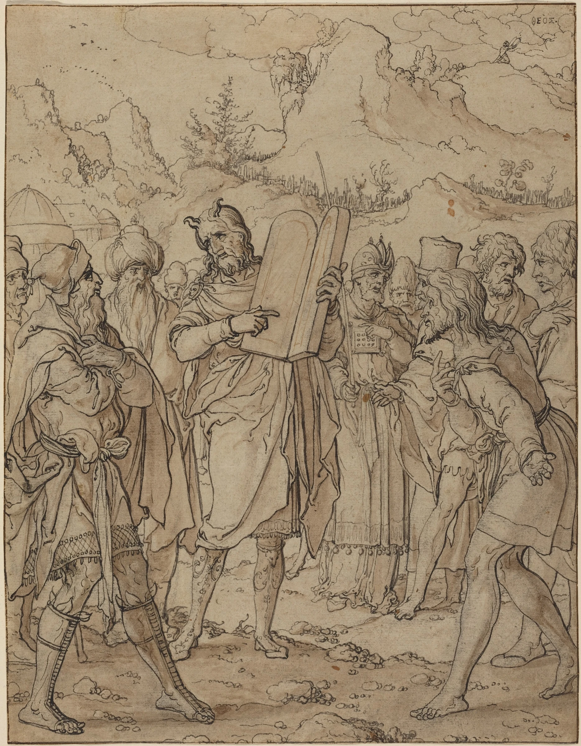 moses delivering god's commandments to the israelites 1989.9.1