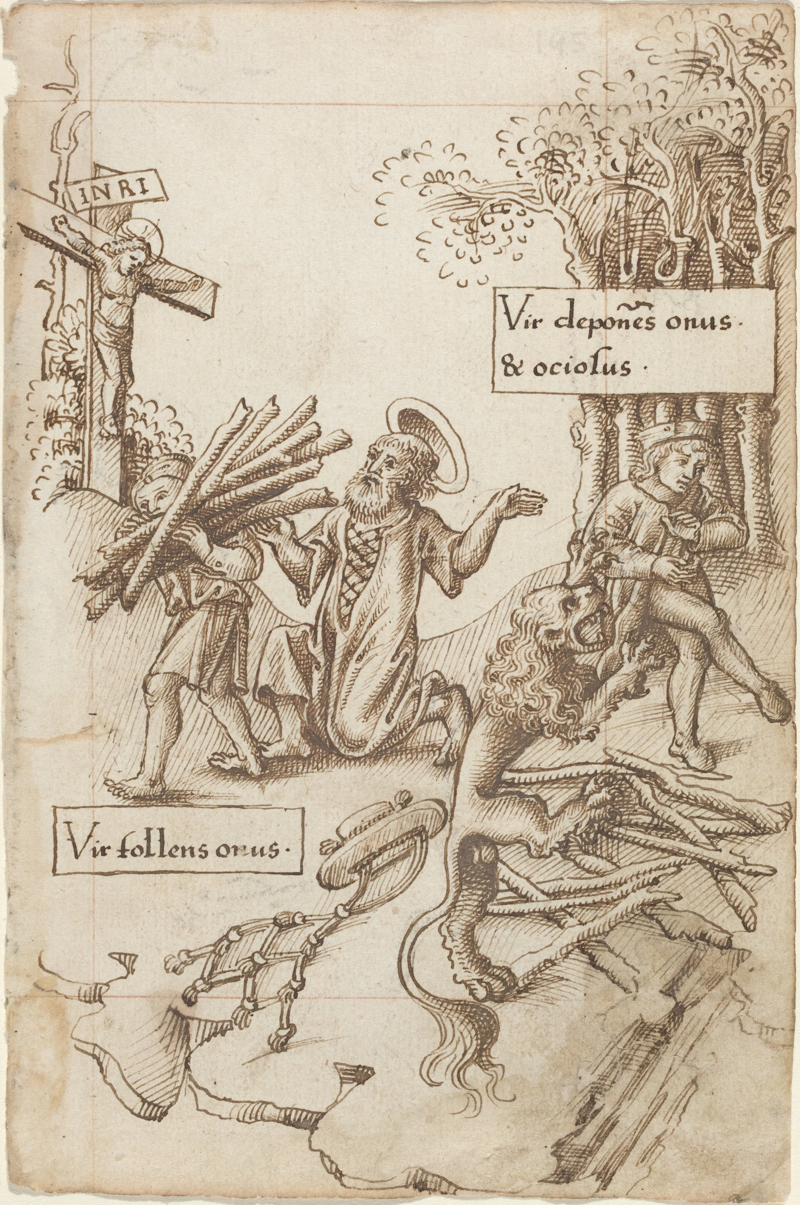 help him who takes up his burden, not him who lays it down fol. 31 recto 2006.11.53