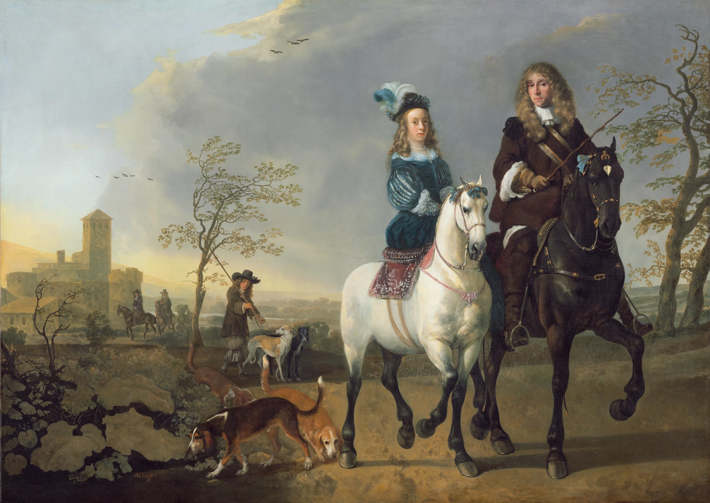Lady And Gentleman On Horseback 1942.9.15