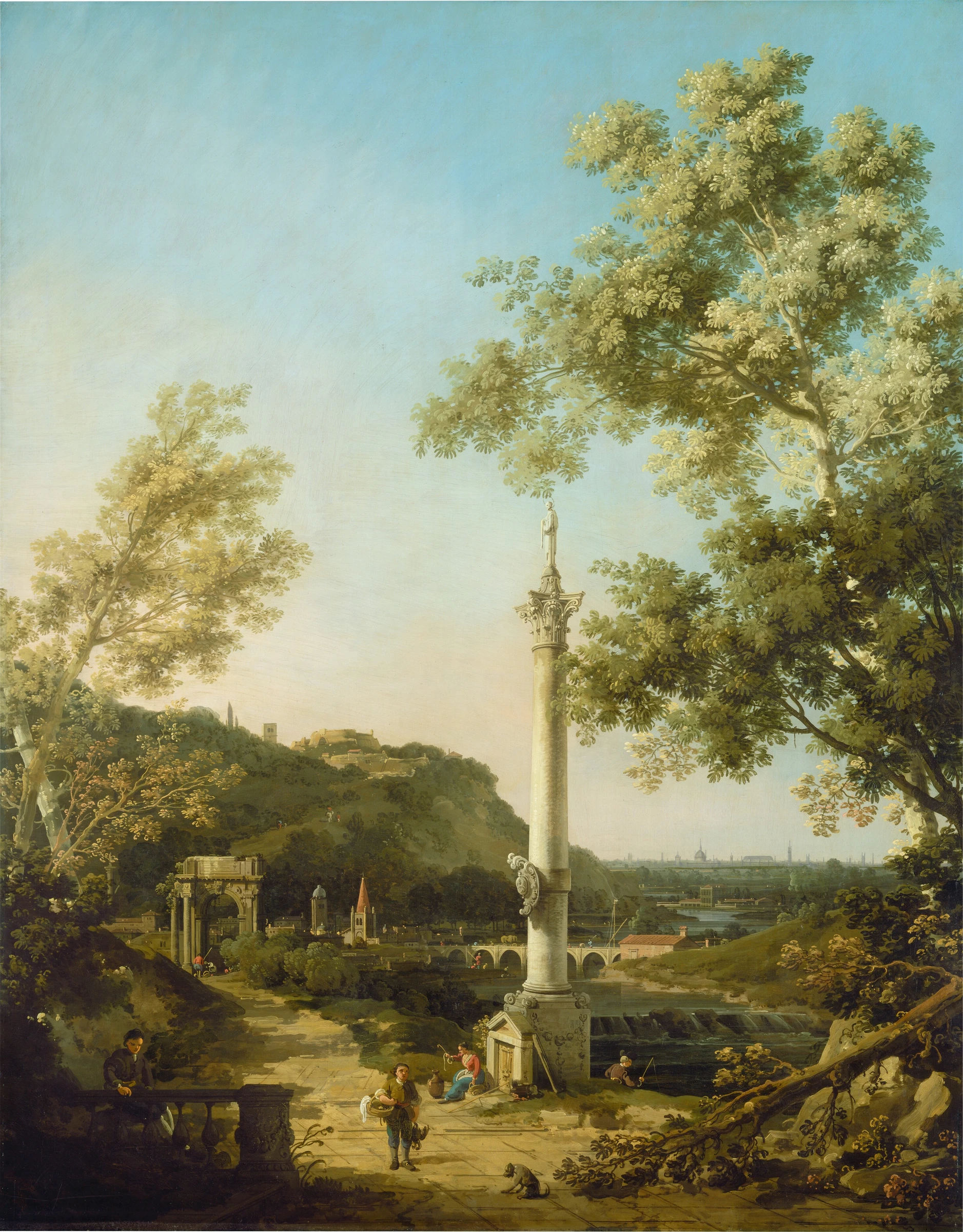 English Landscape Capriccio With A Column 1964.2.1
