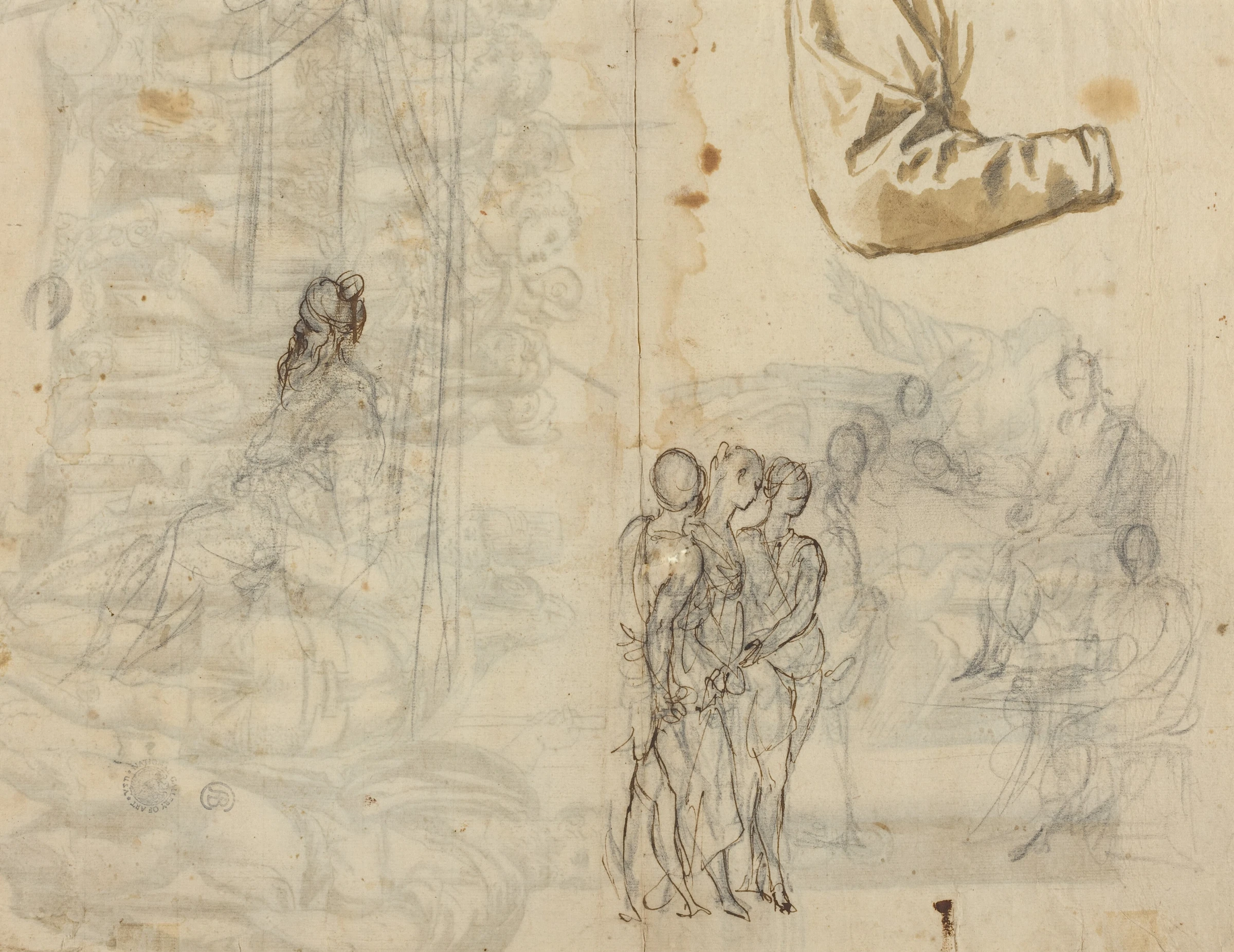 copy after a historical painting from the circle of paolo veronese recto 1946.9.251.a