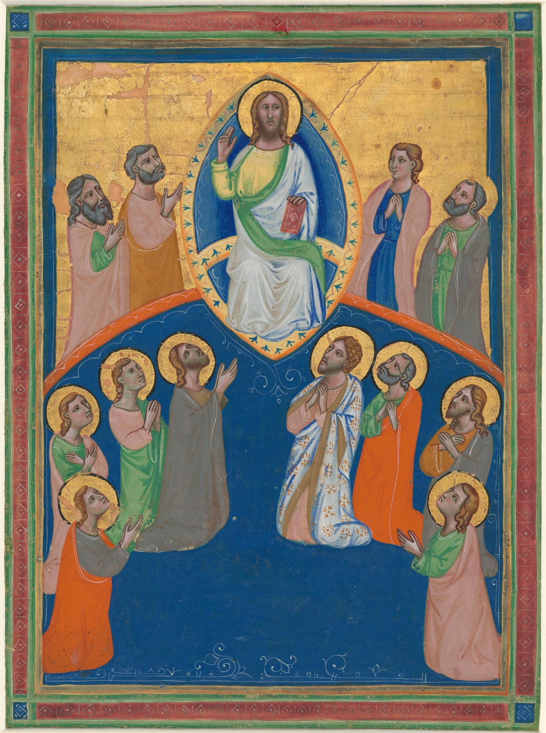 christ in majesty with twelve apostles 1952.8.277