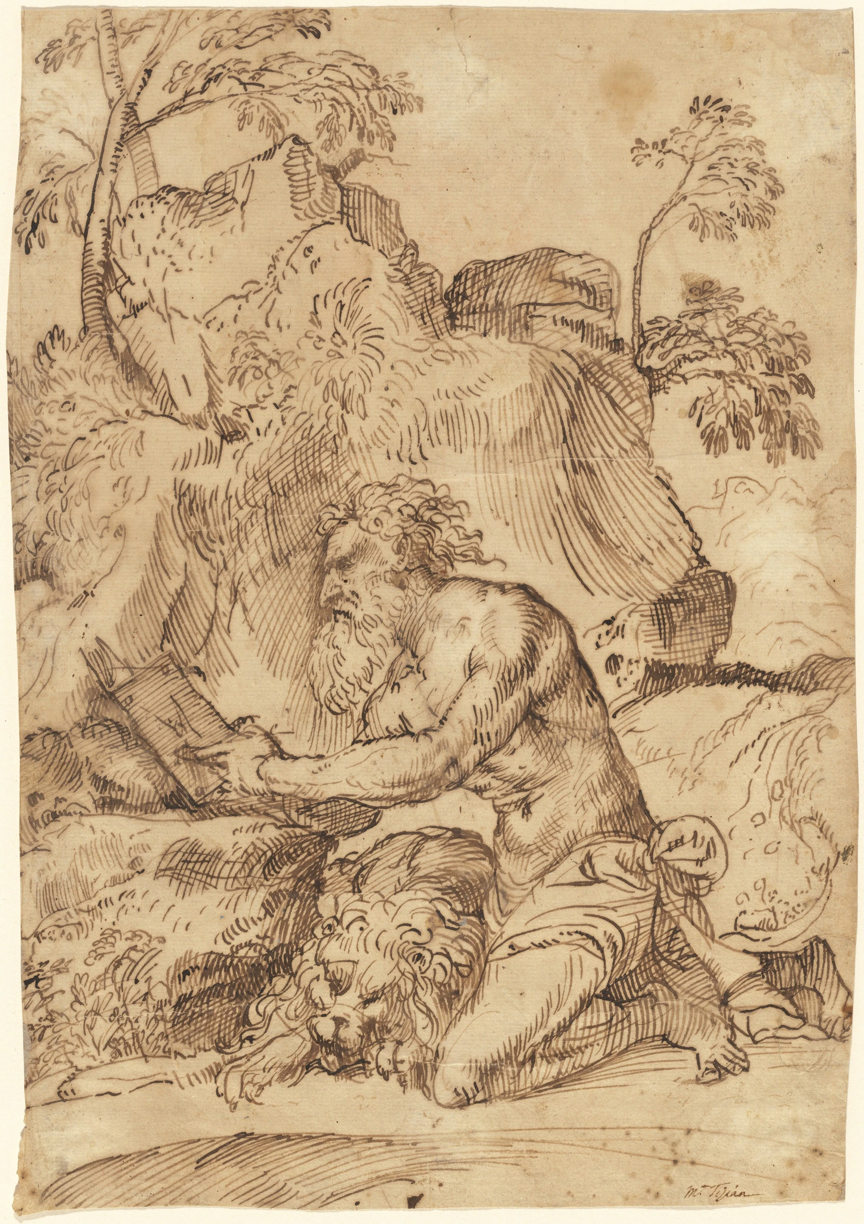 saint jerome reading in the wilderness 1973.52.1
