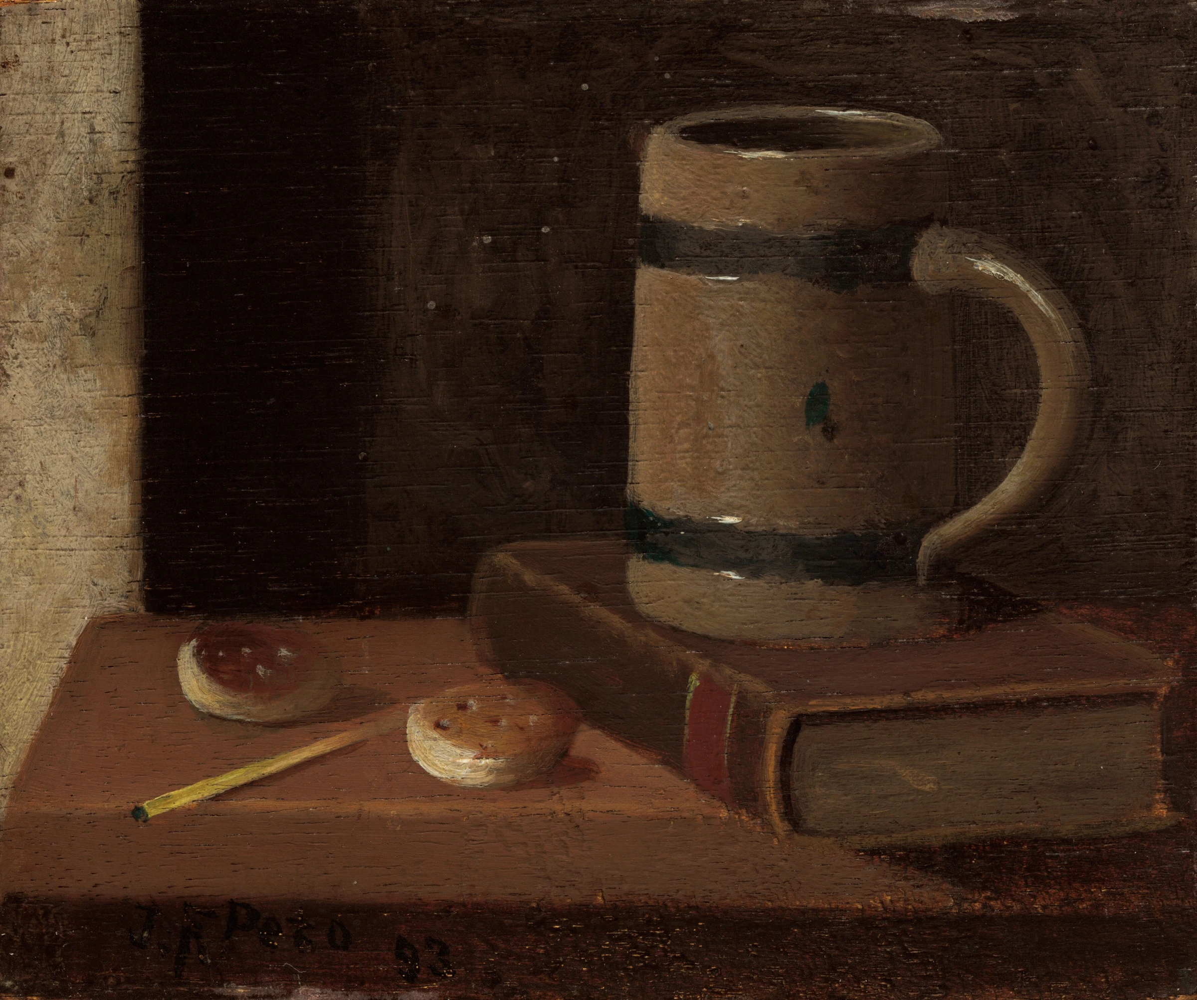 Mug, Book, Biscuits, And Match 2014.18.38