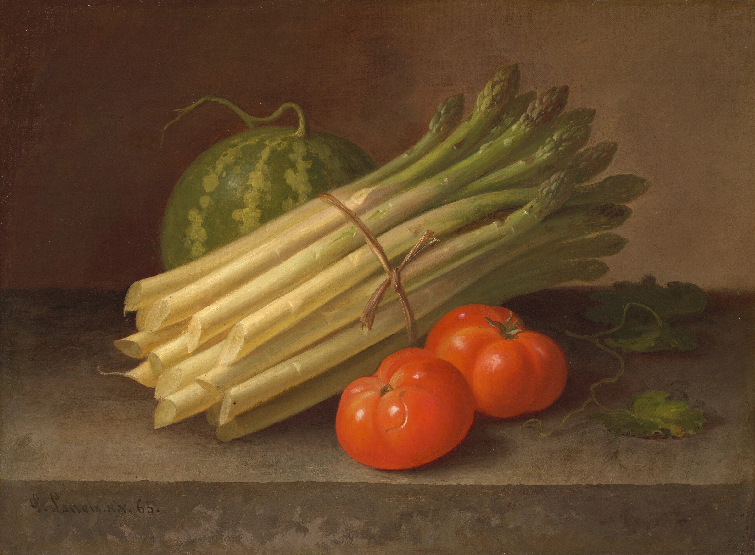Asparagus, Tomatoes, And A Squash 2018.44.14