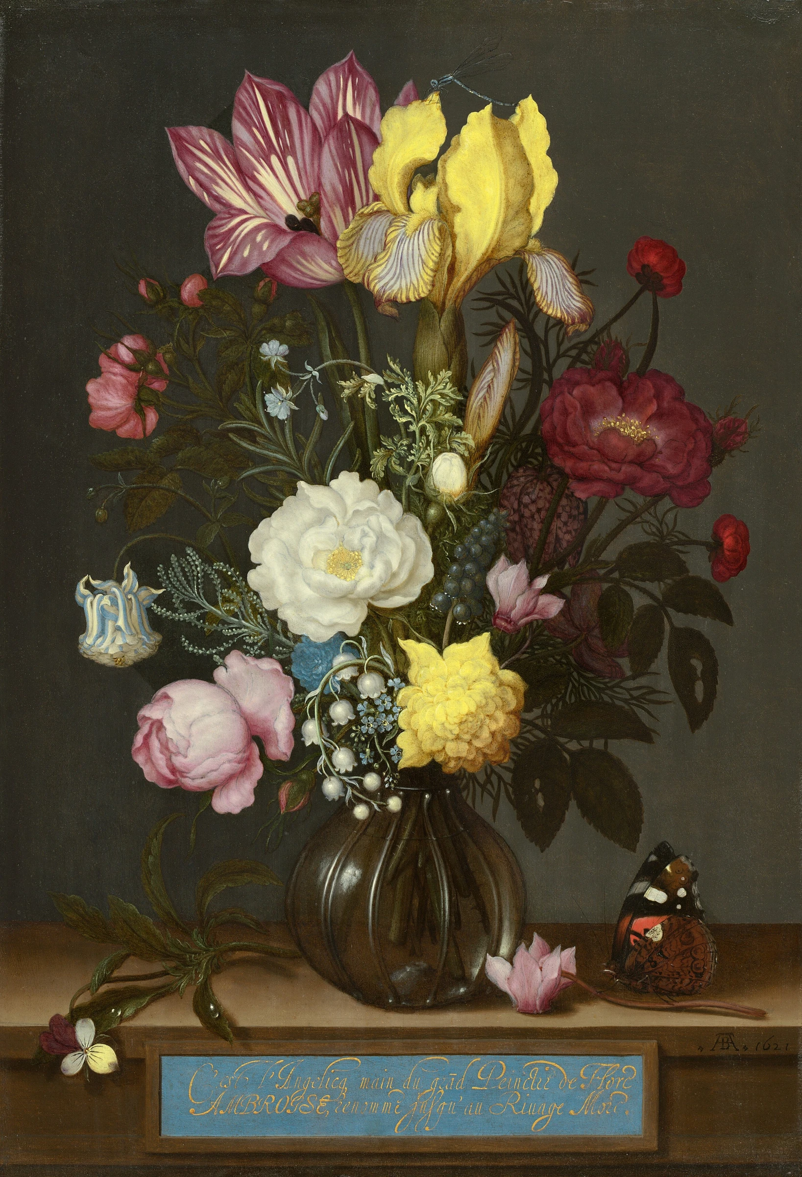 Bouquet Of Flowers In A Glass Vase 1996.35.1