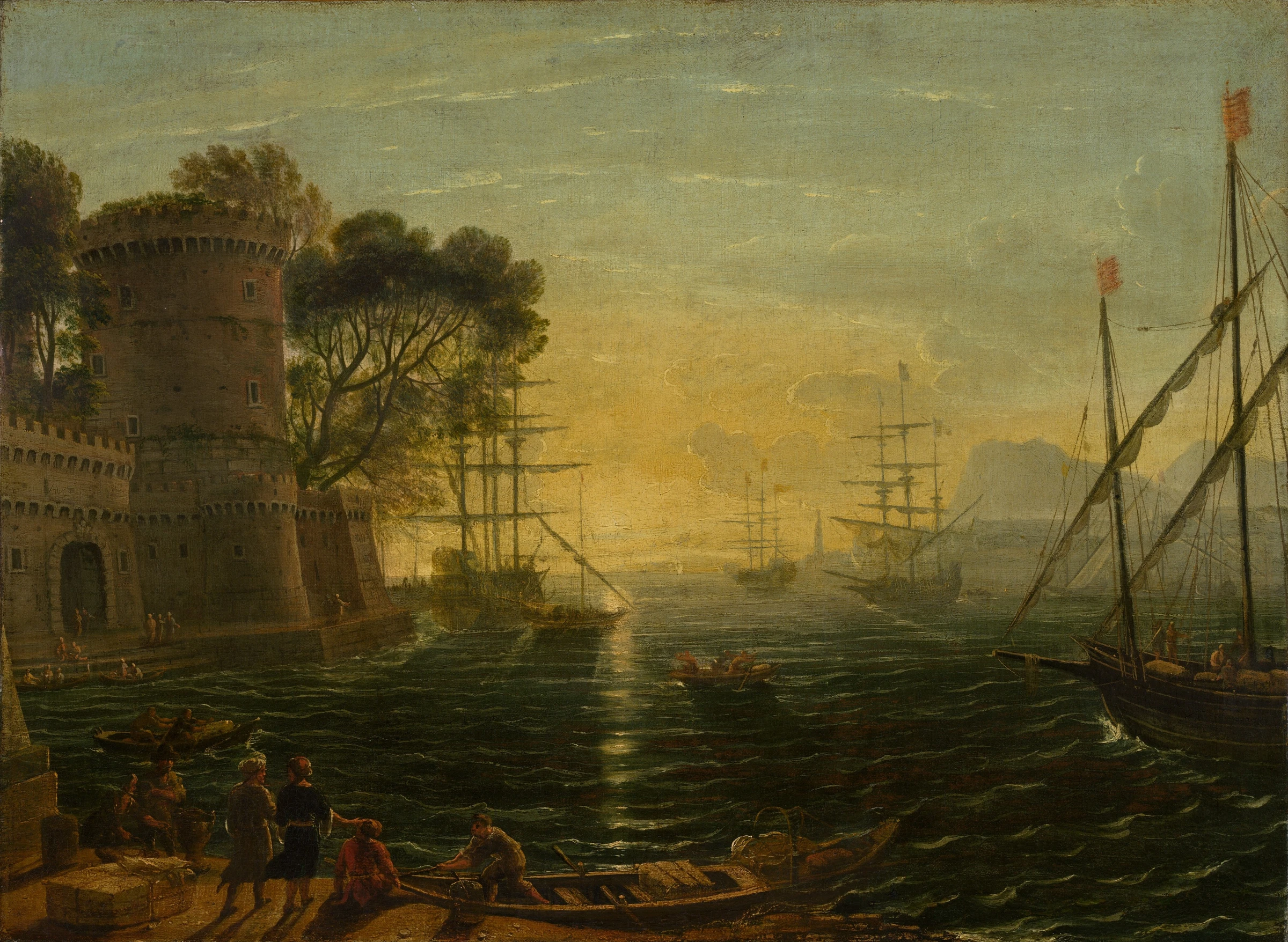 Harbor At Sunset 1949.1.8