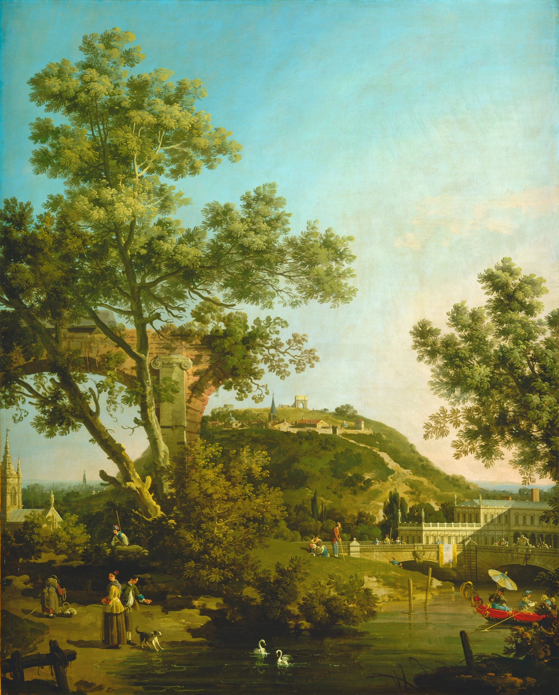 English Landscape Capriccio With A Palace 1964.2.2