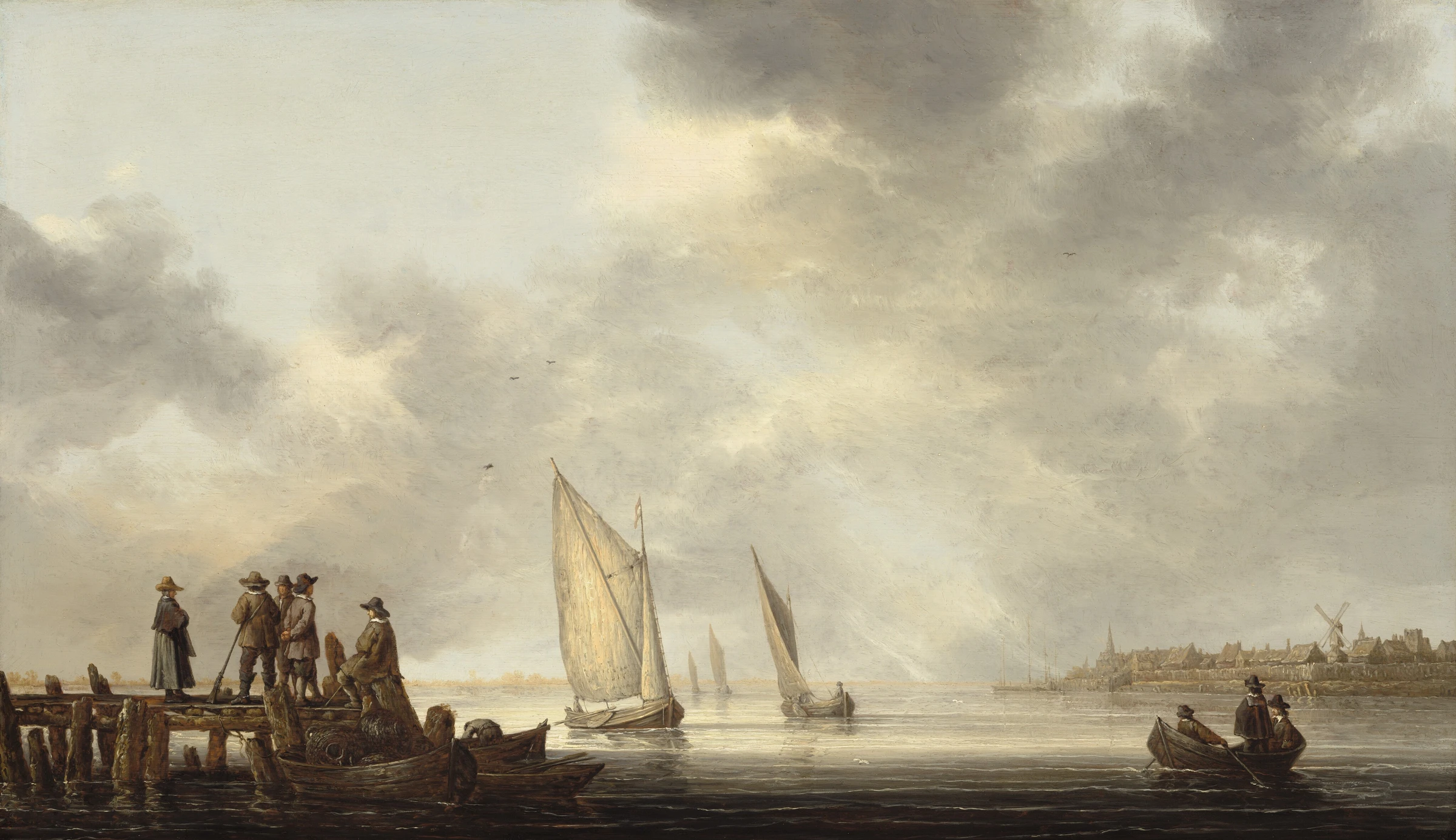 A Pier Overlooking Dordrecht 2012.73.1