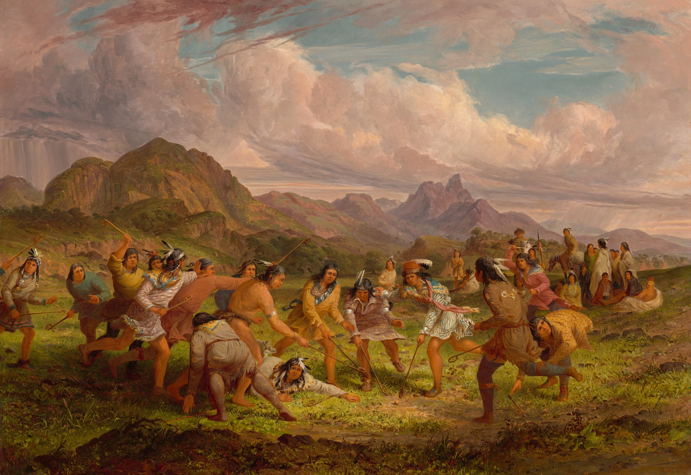 Ball Playing Among The Sioux Indians 2014.79.46