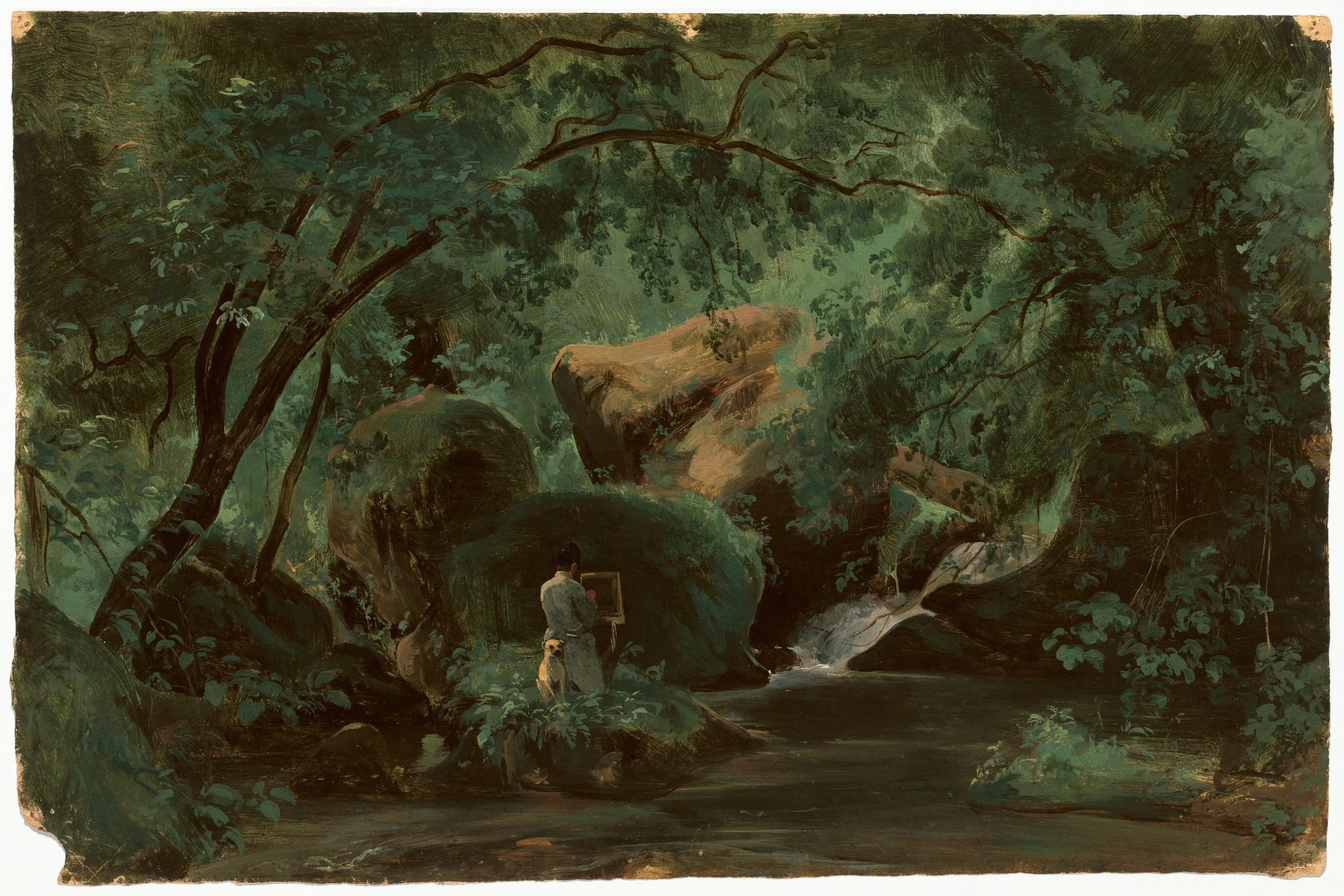 Forest Interior With A Painter, Civita Castellana 1994.52.3