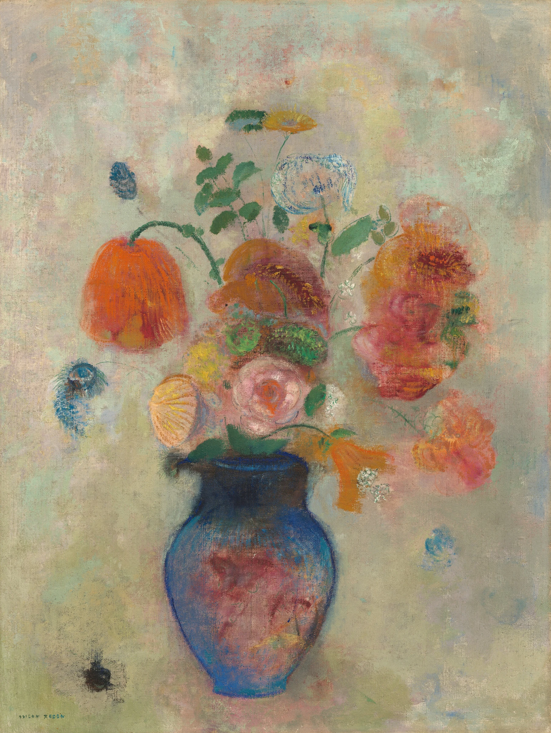 Large Vase With Flowers 1990.64.1