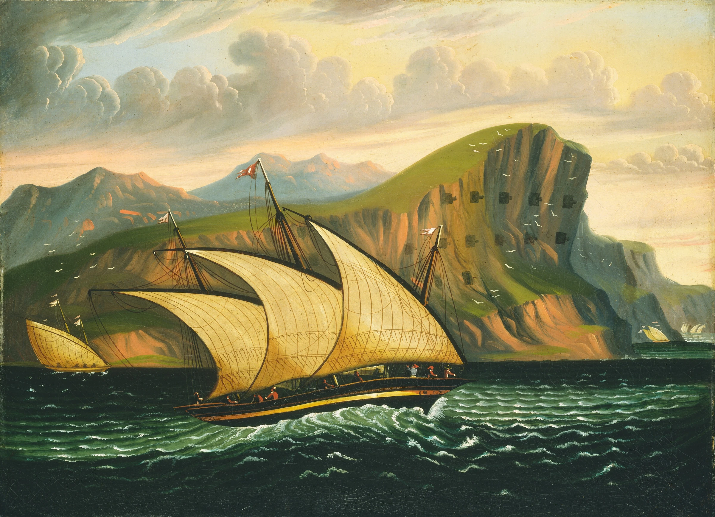 Felucca Off Gibraltar 1968.26.2