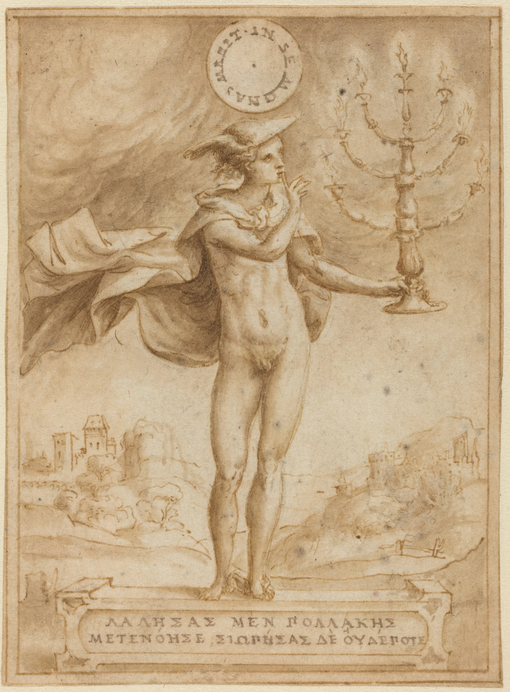 study for harpocrates (silentio deum cole) 1974.117.2