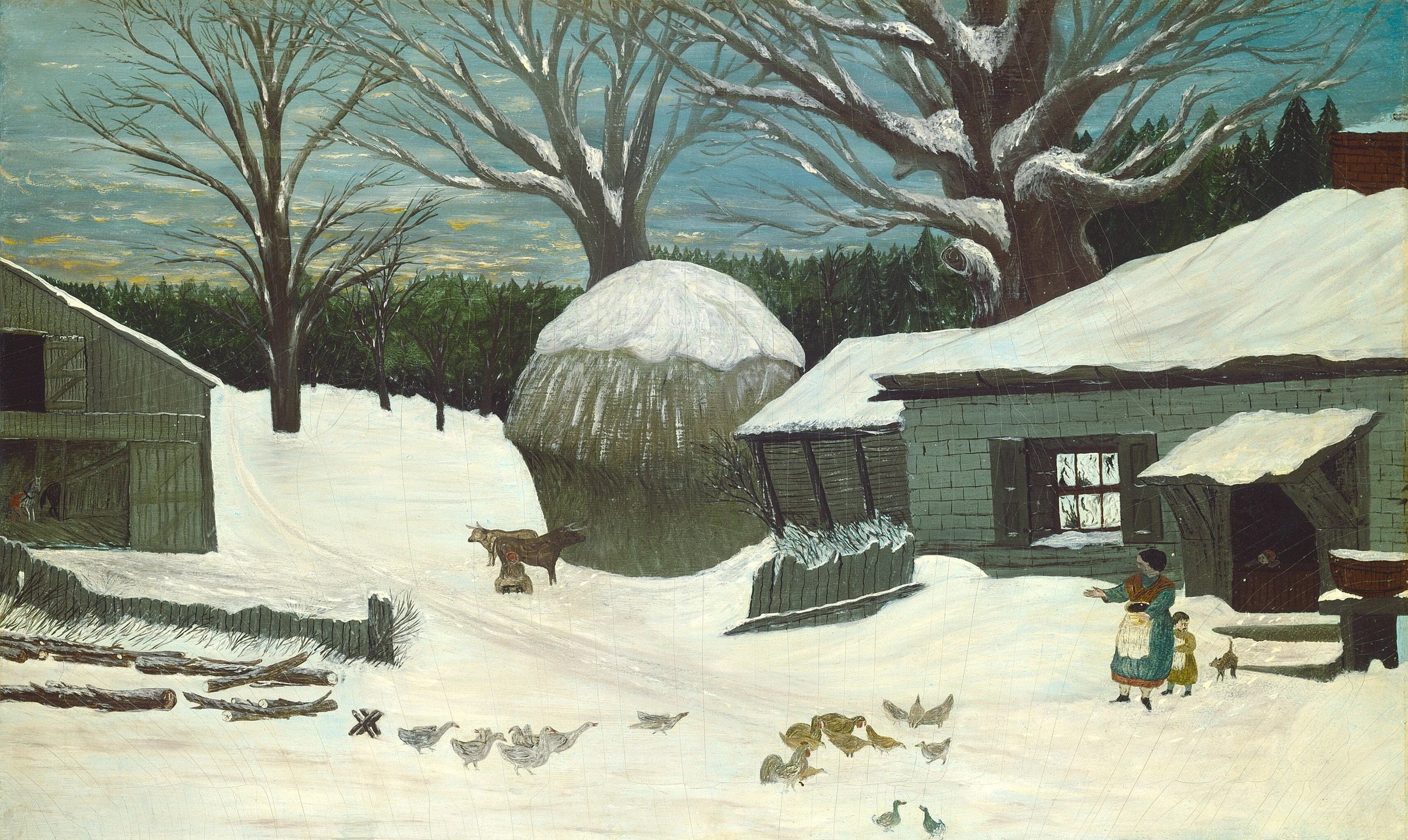 New England Farm In Winter 1953.5.87