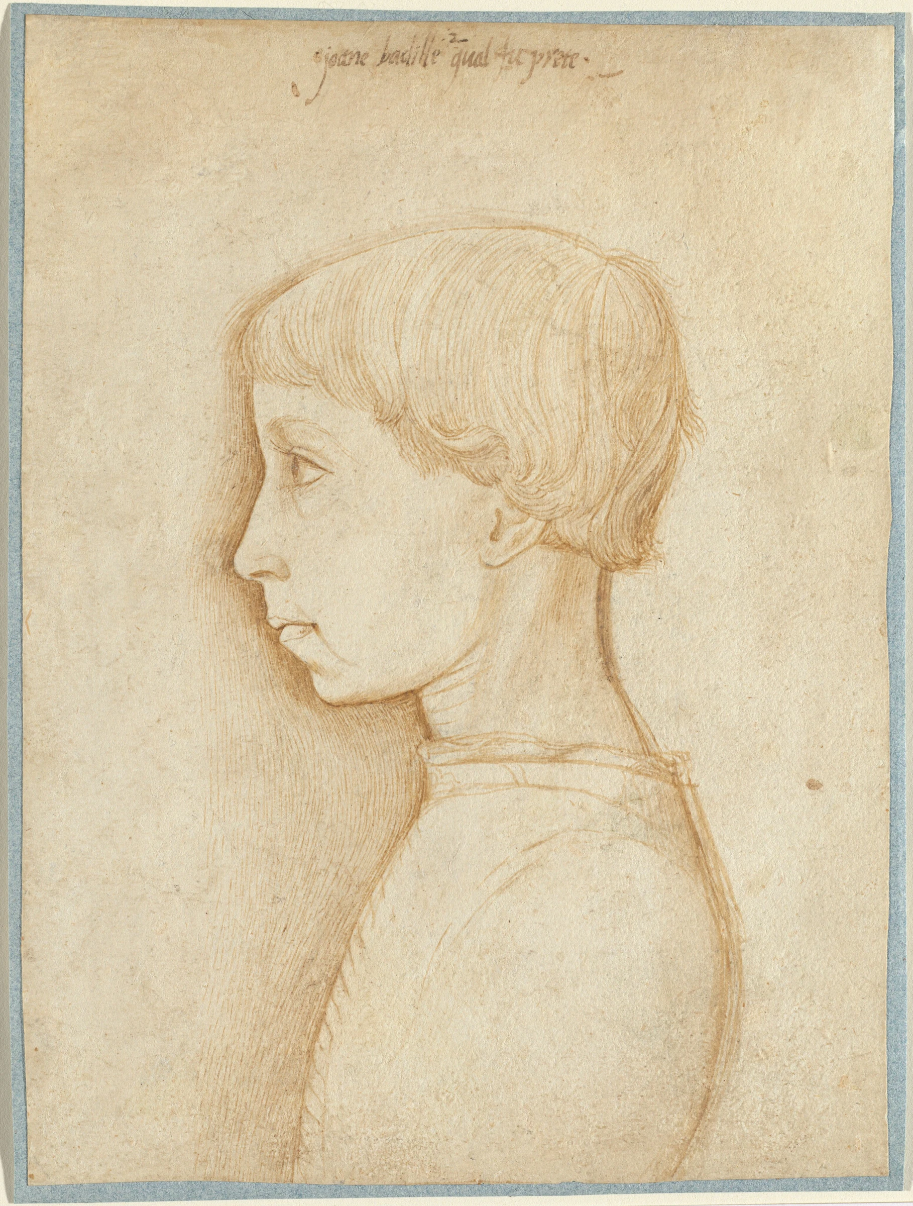 portrait of a boy in profile 2014.9.1