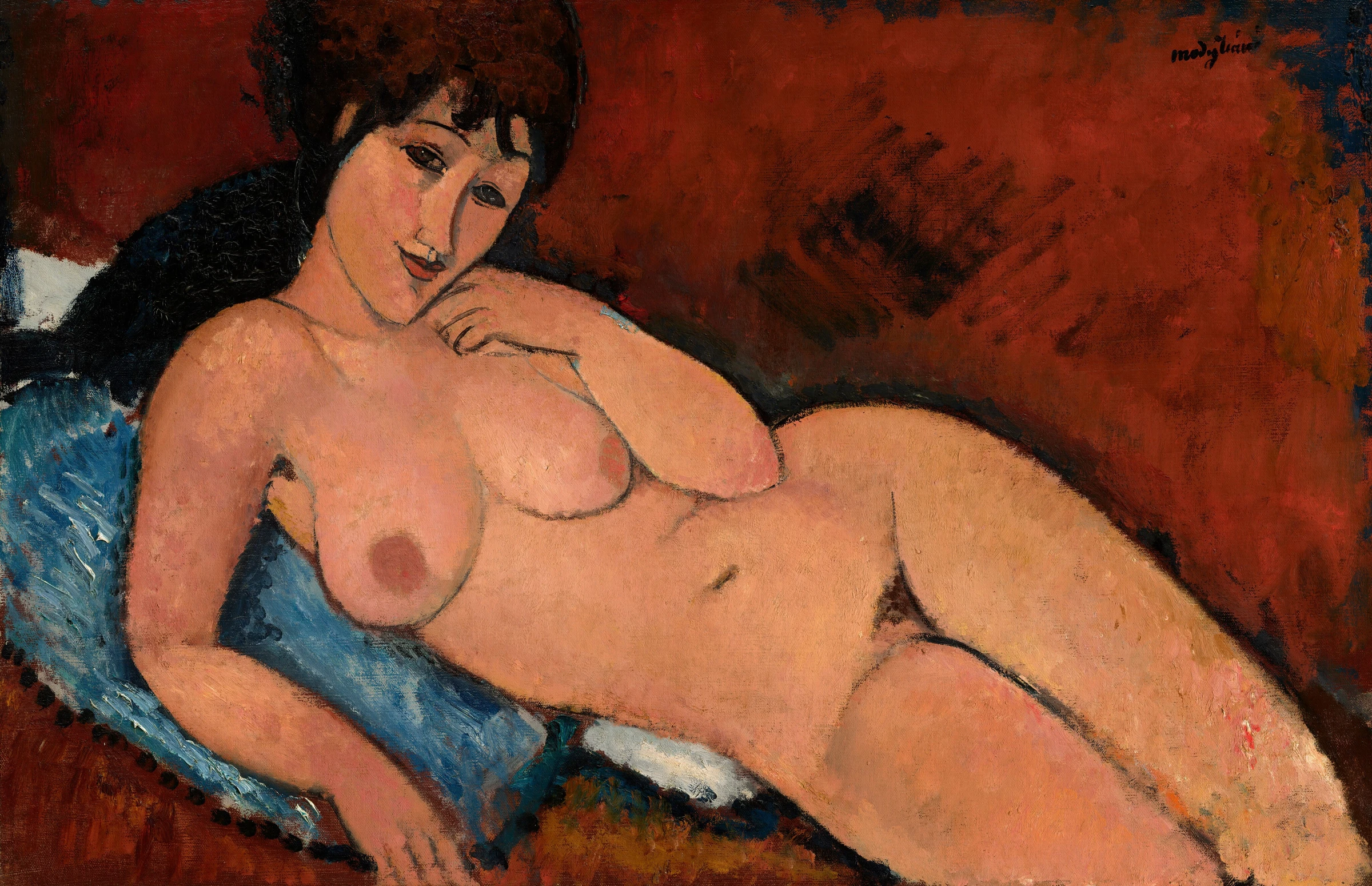 Nude On A Blue Cushion 1963.10.46