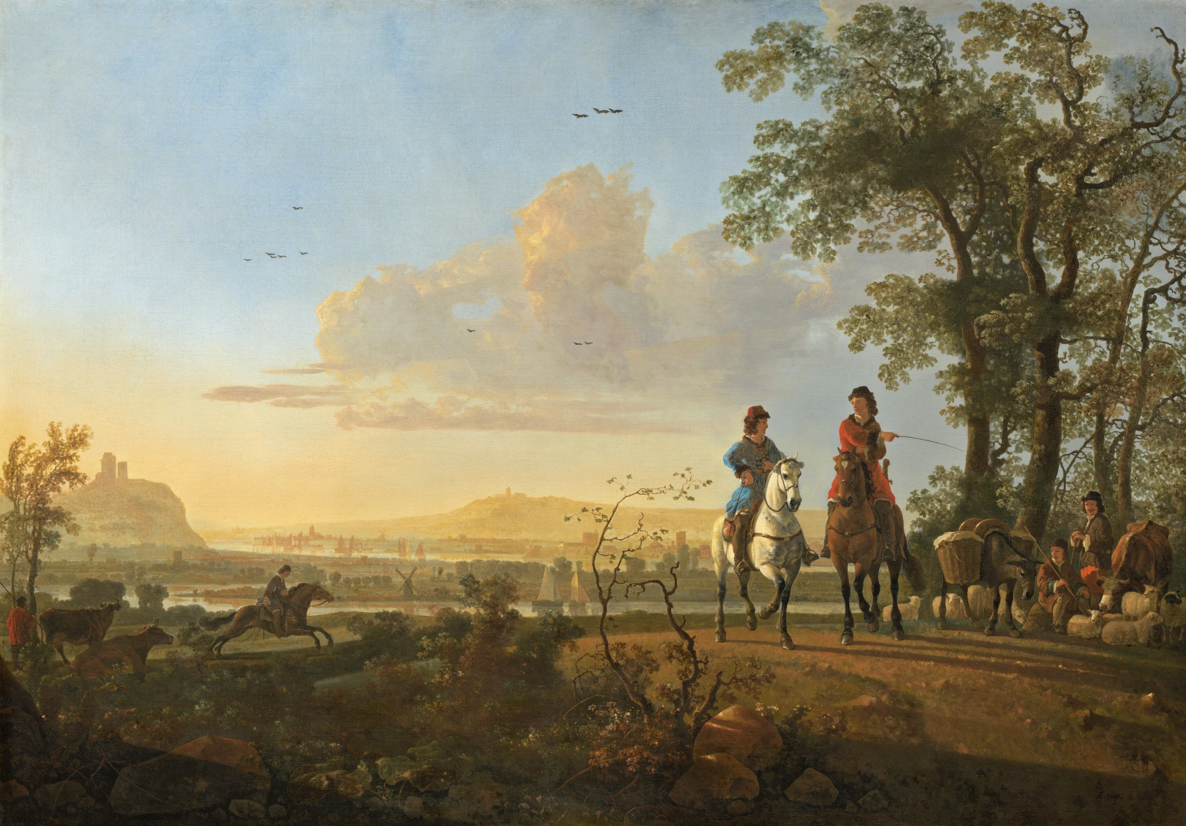 Horsemen And Herdsmen With Cattle 1942.9.16