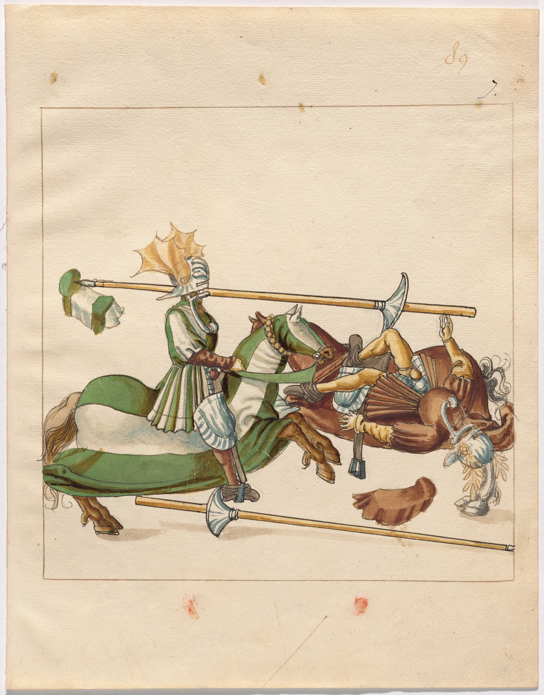 mock joust of war with flying shields and without bevors 1943.3.4487