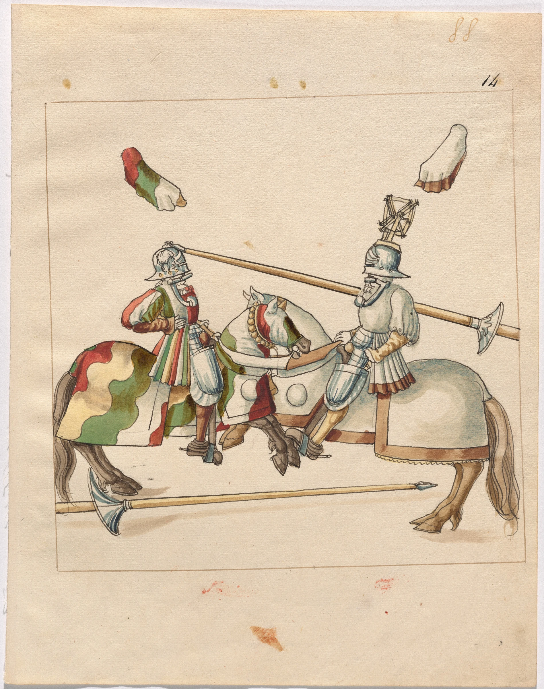 mock joust of war with flying shields and without bevors 1943.3.4486
