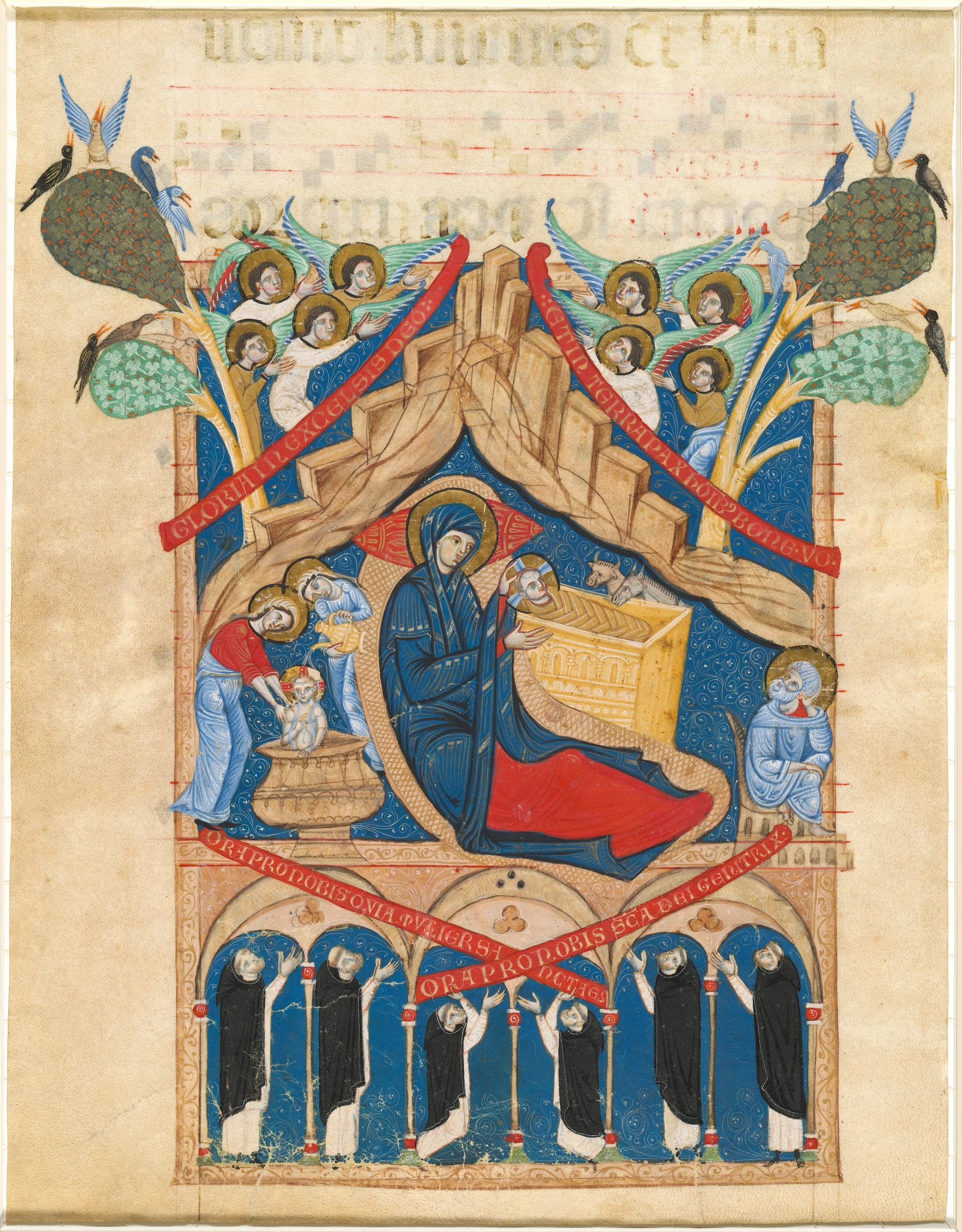 the nativity with six dominican monks 1946.21.12
