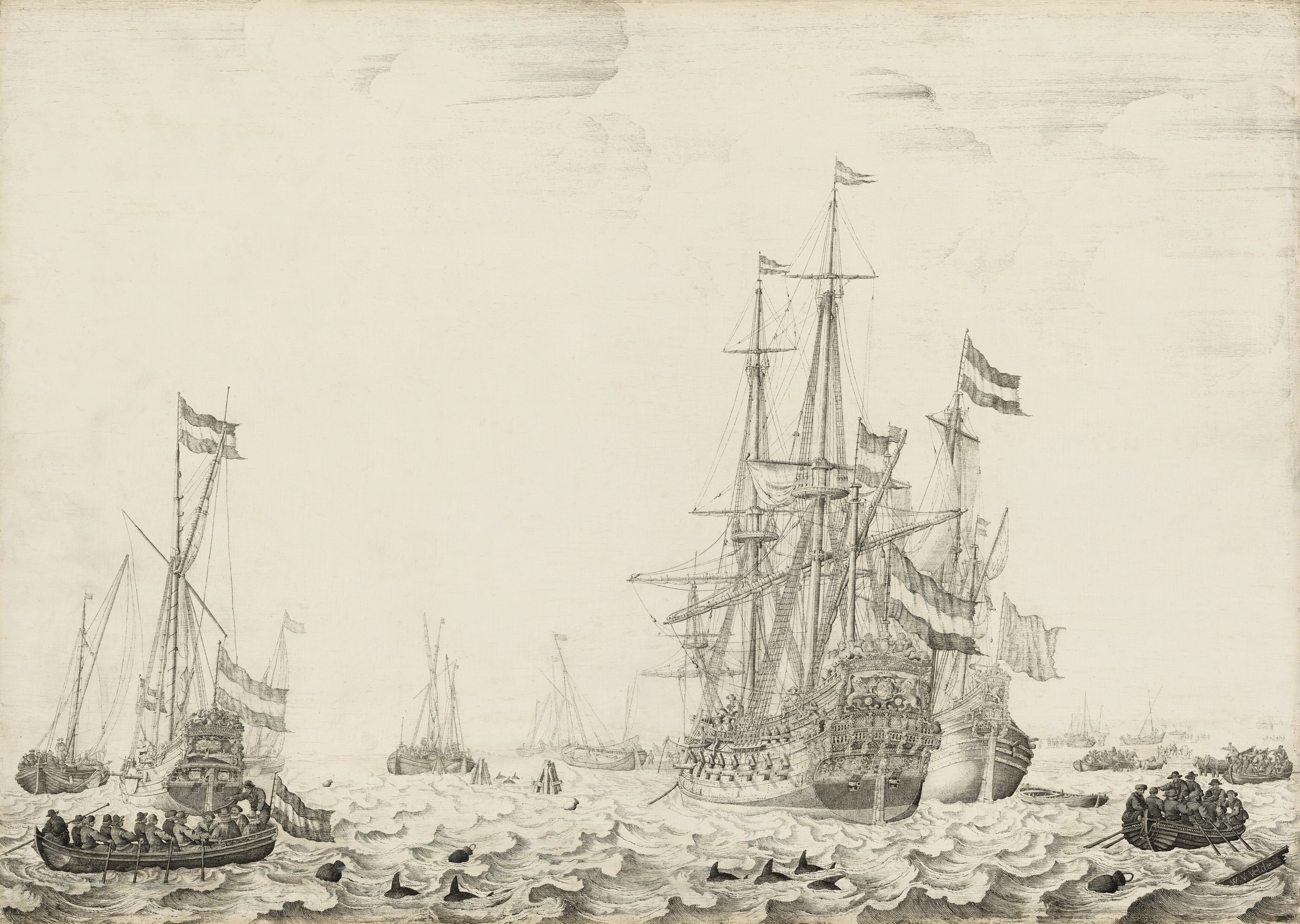 Dutch Ships Near The Coast 1994.61.1