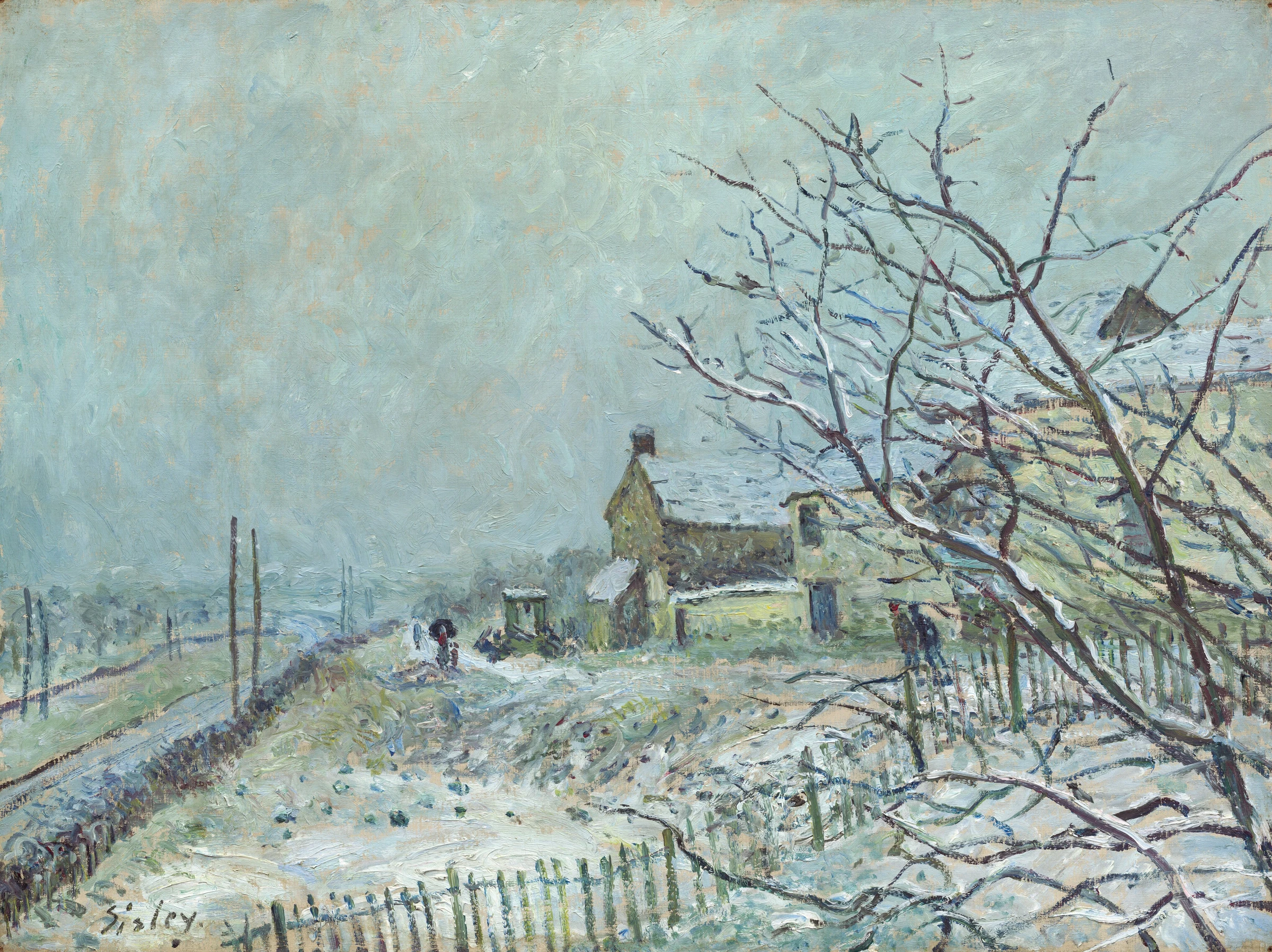 First Snow At Veneux Nadon 1983.98.1