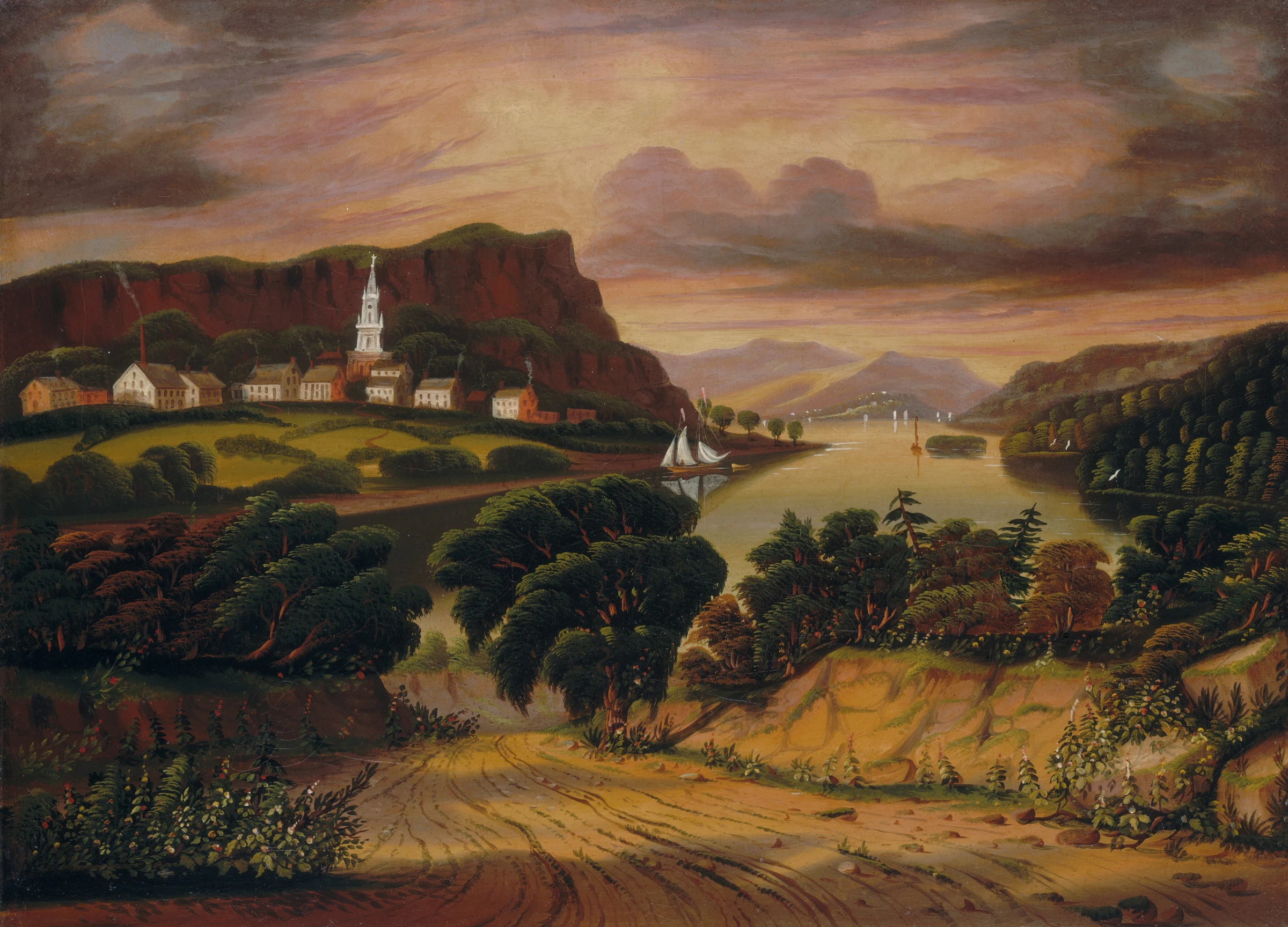 Lake George And The Village Of Caldwell 1966.13.1