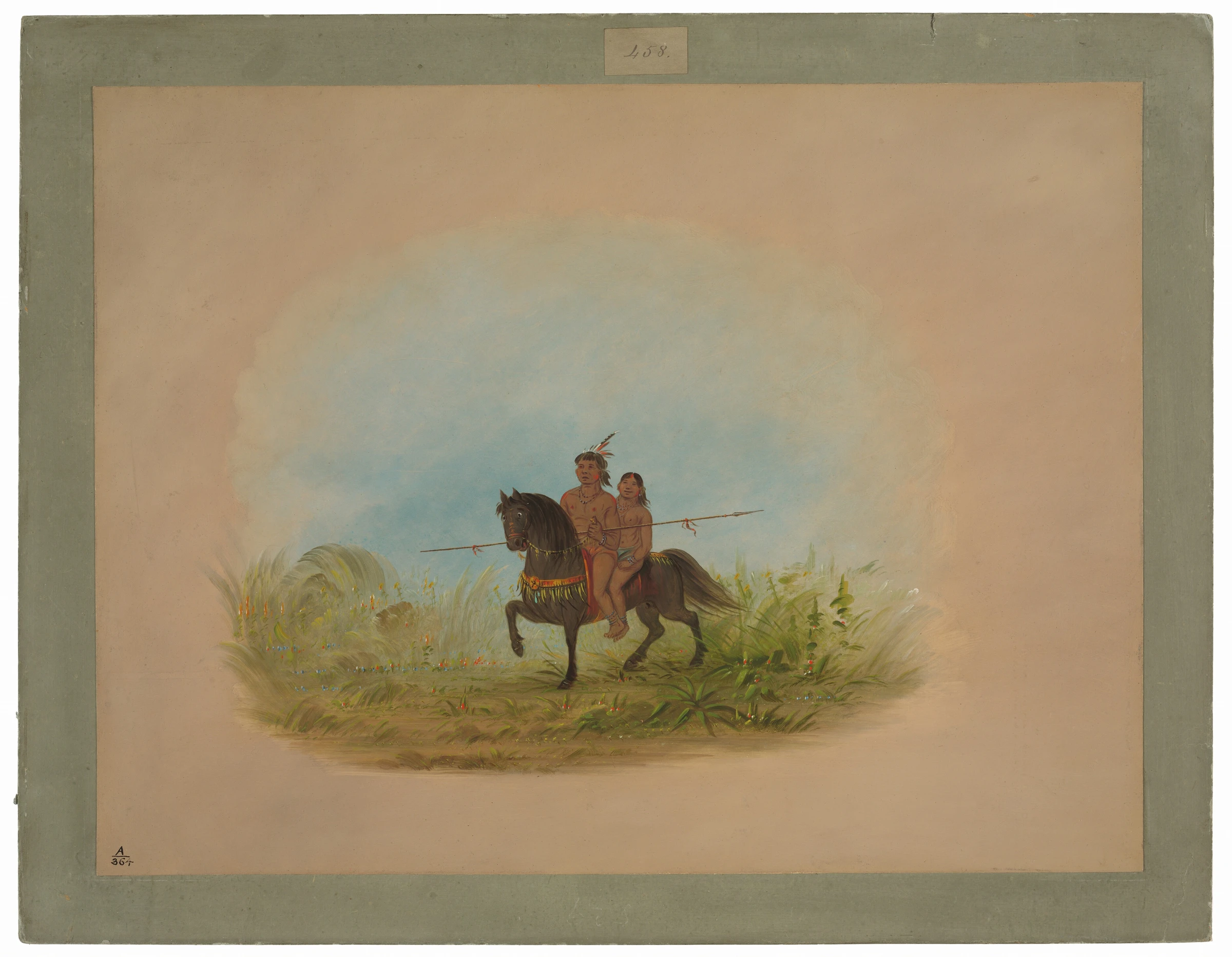 Bride And Groom On Horseback Connibo 1965.16.232
