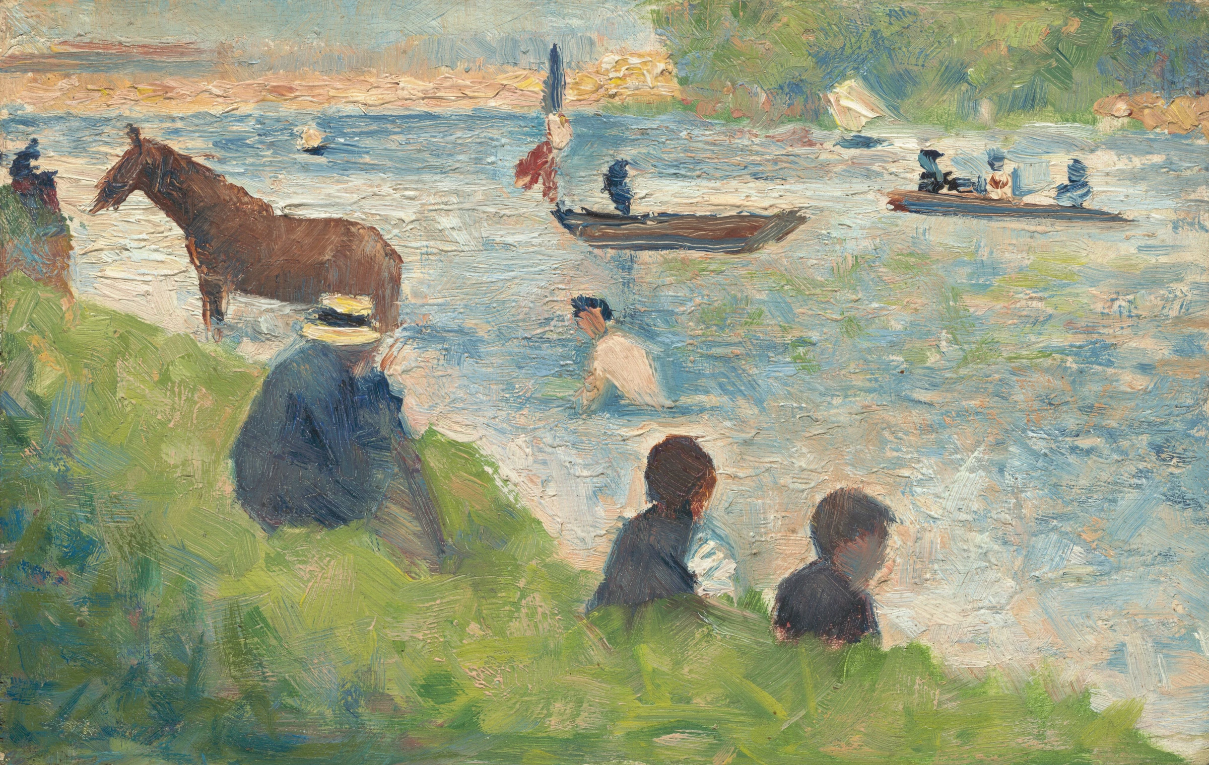 Horse And Boats (Study For Bathers At Asnieres ) 2014.18.55
