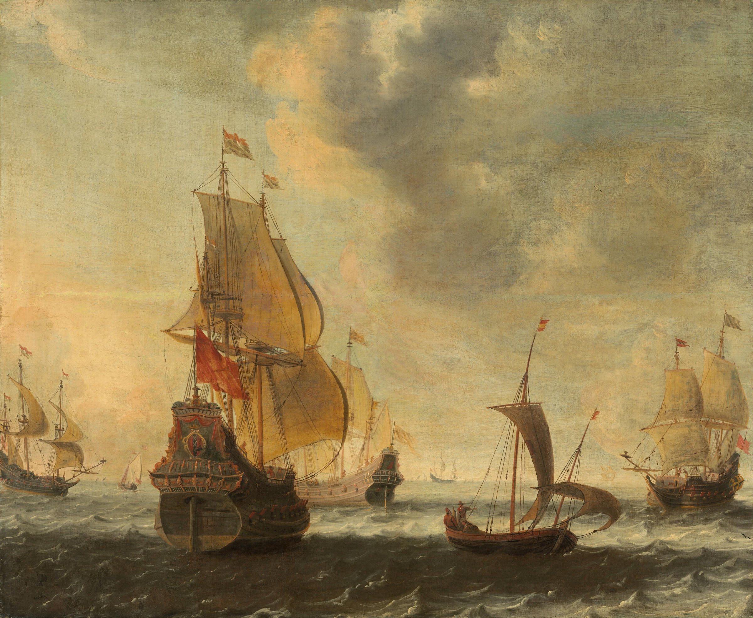 Dutch Ships In A Lively Breeze 1947.3.1