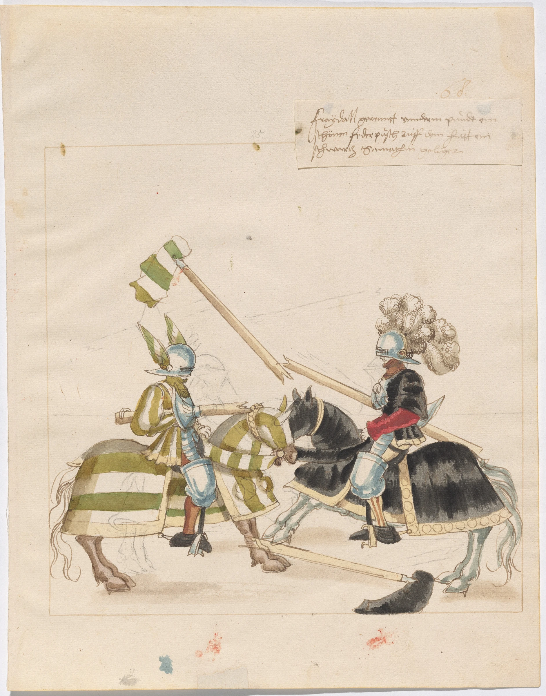 mock joust of war with flying shields 1943.3.4468